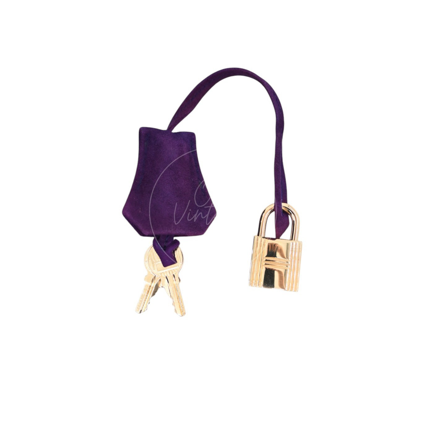 Hermes Kelly 28 Purple Suede GHW Square J