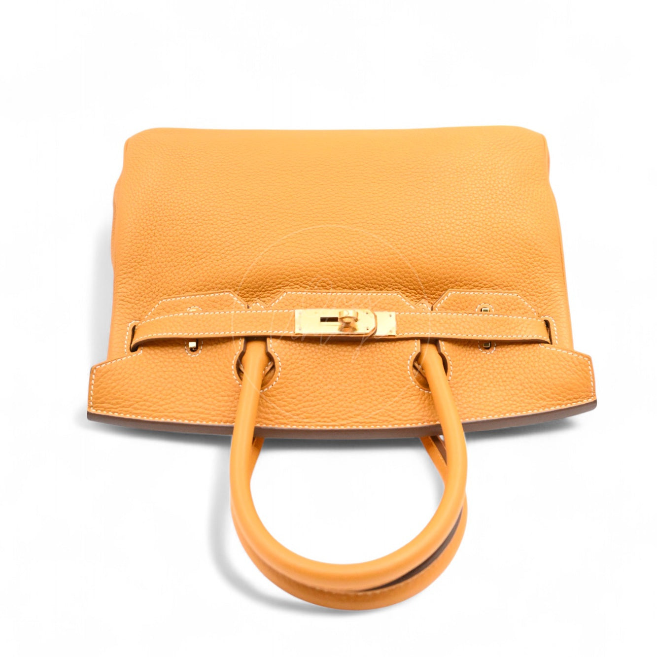 [Pre-owned] Hermes Birkin 30 Orange TC GHW Stamp Square P