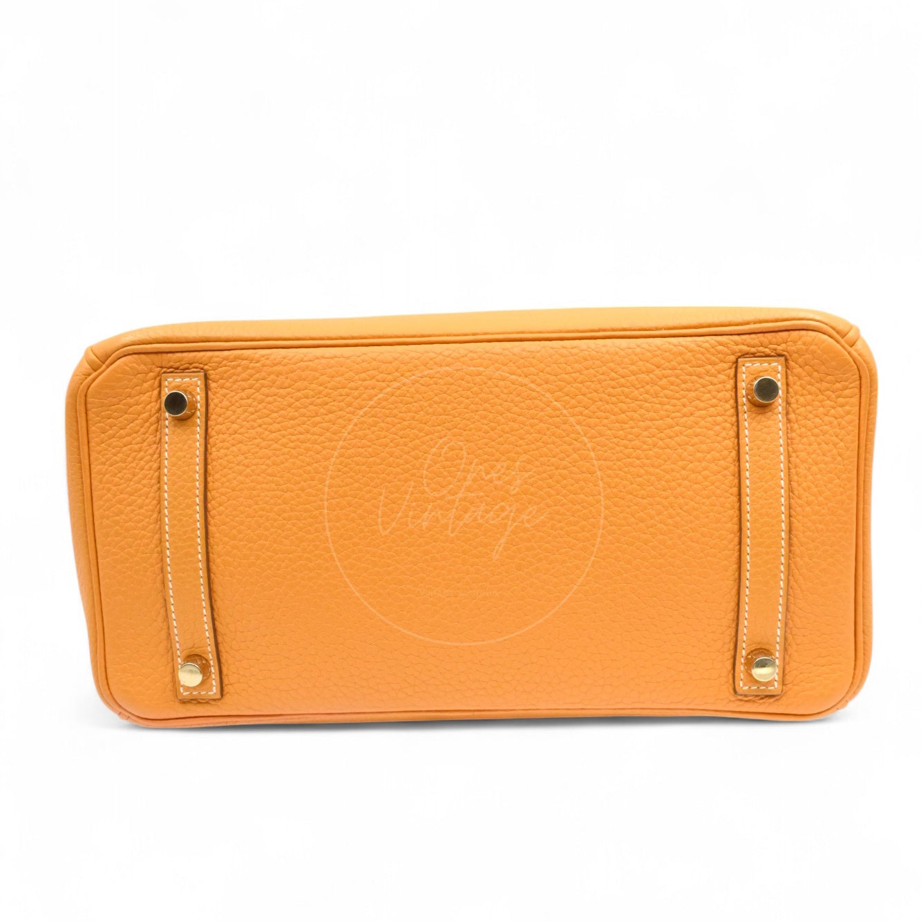 [Pre-owned] Hermes Birkin 30 Orange TC GHW Stamp Square P