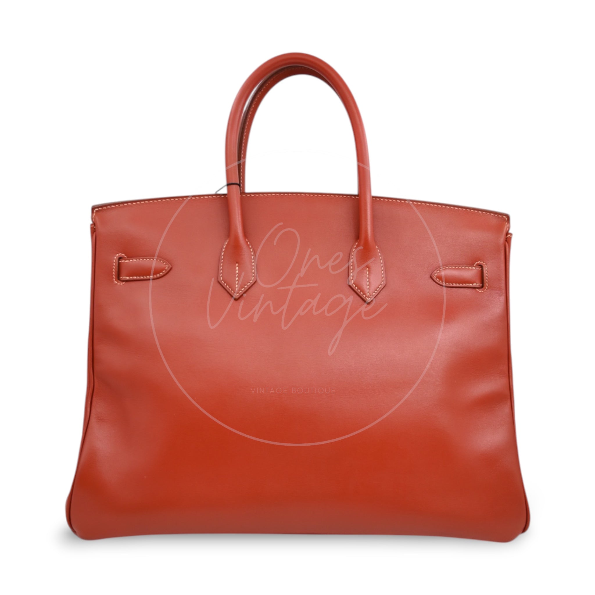 [Pre-owned] Hermes Birkin 35 Brique Box GHW Stamp Old B