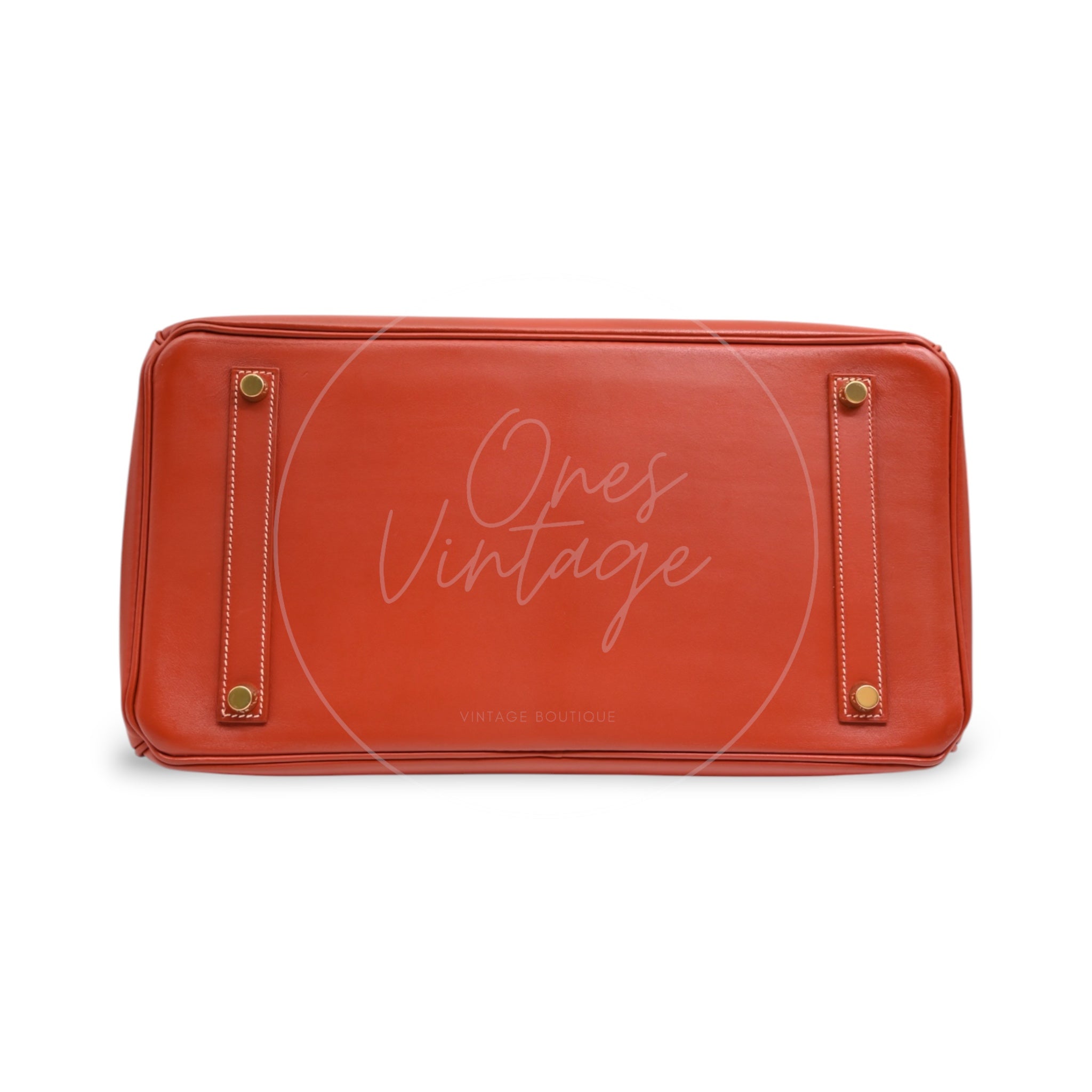 [Pre-owned] Hermes Birkin 35 Brique Box GHW Stamp Old B