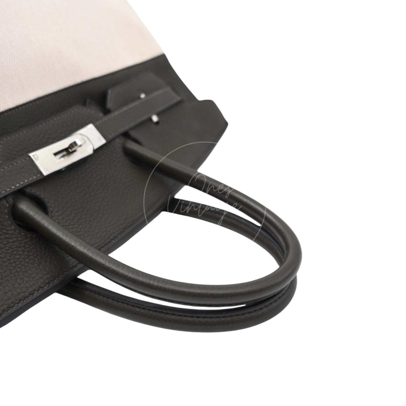[Pre-owned] Hermes Birkin 35 Green x Fabrics PHW