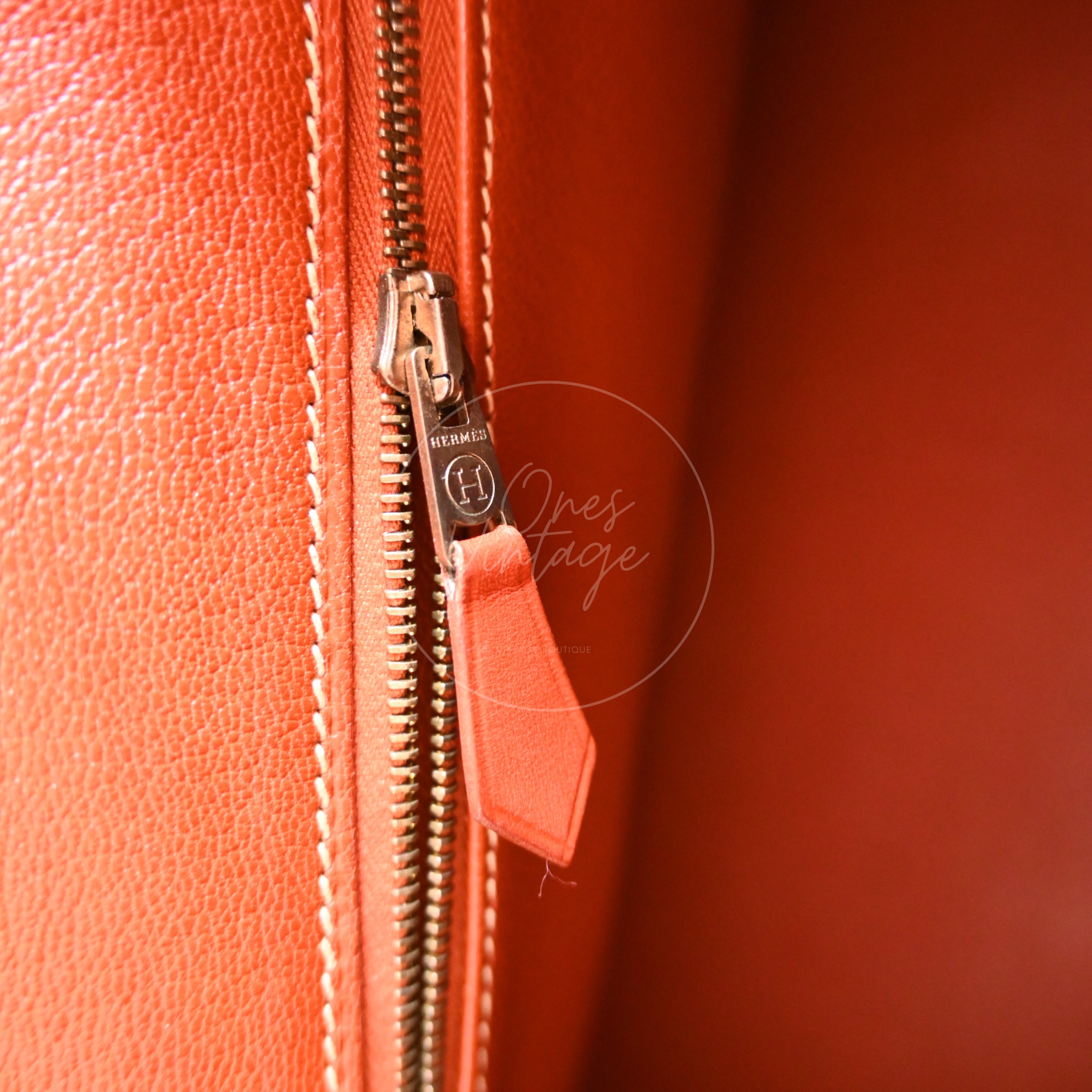 [Pre-owned] Hermes Birkin 35 Brique Box GHW Stamp Old B