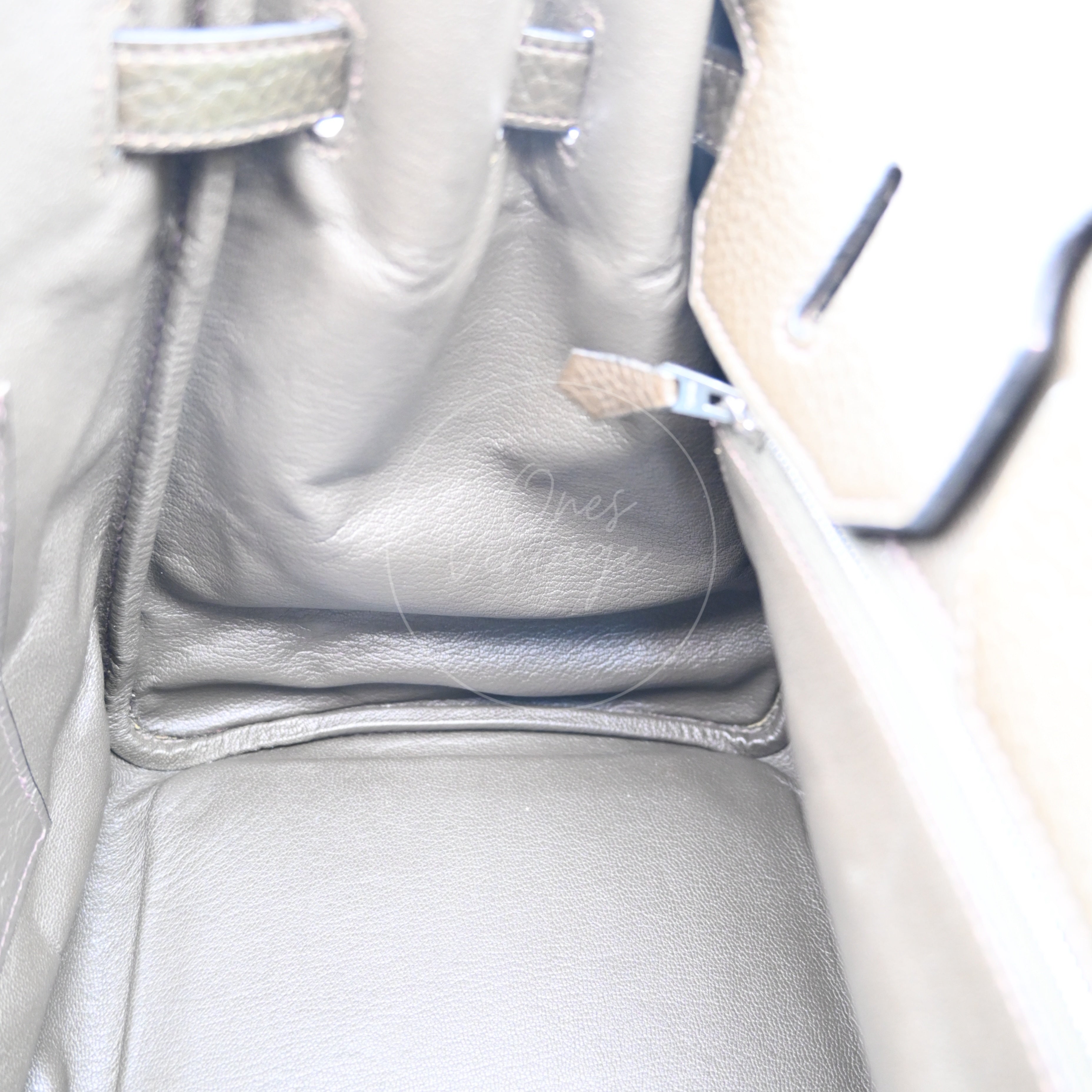 [Pre-owned] Hermes Birkin 35 Green x Fabrics PHW