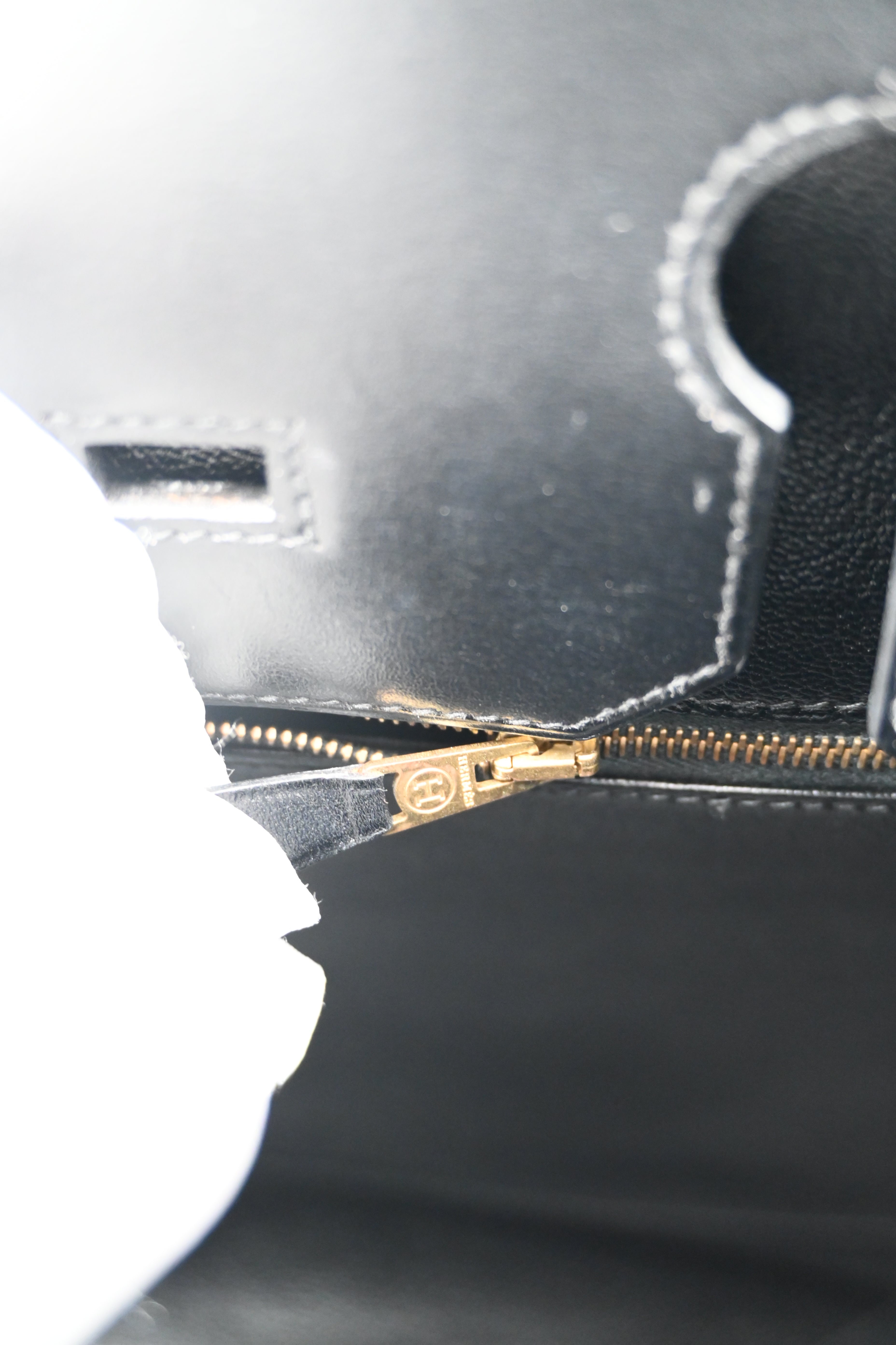 [Pre-owned] Hermes Birkin 35 BK35 Box Noir Stamp Square A Handbag