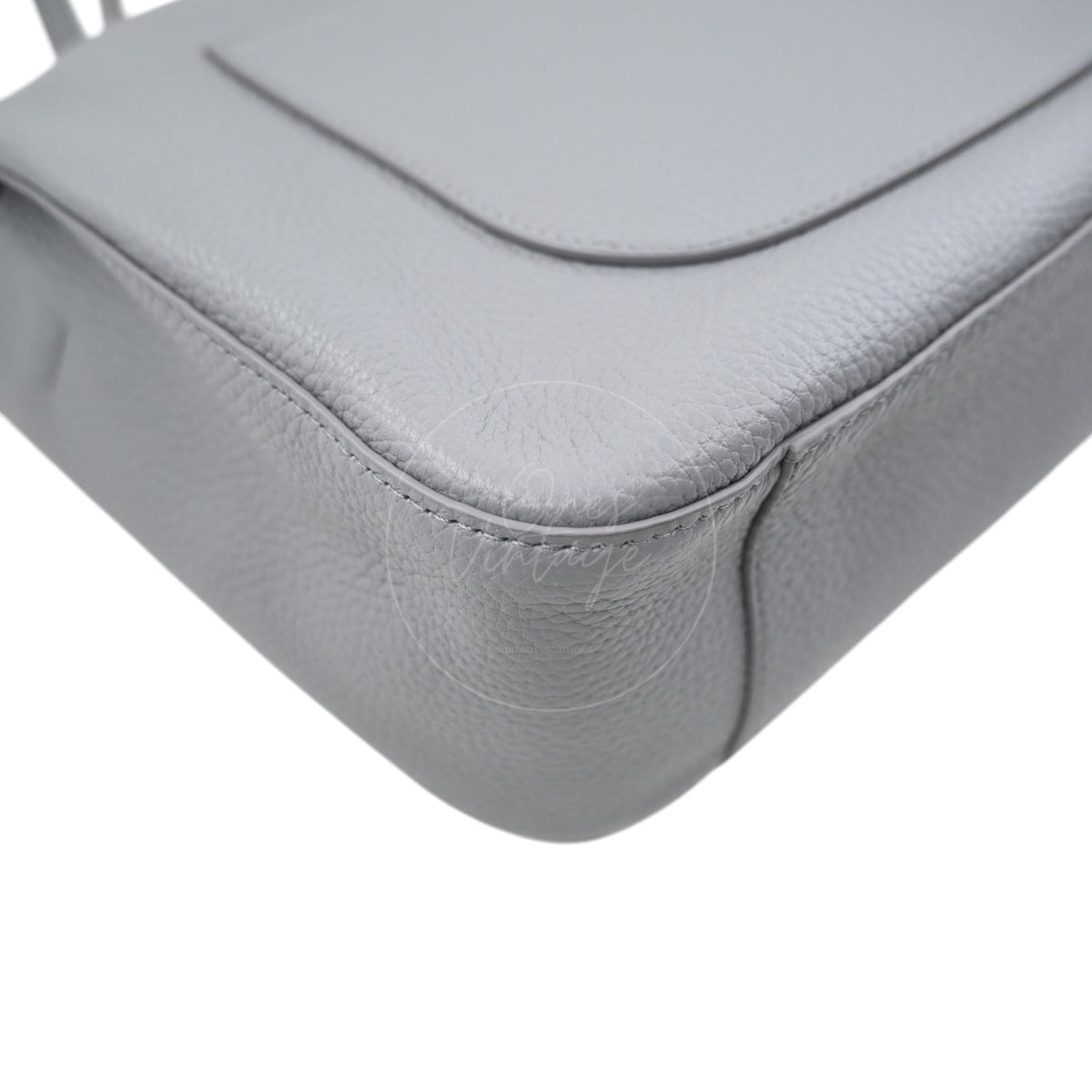Chanel Grey Grained Calfskin Souplissimo Maxi Flap 32cm GHW Series TF