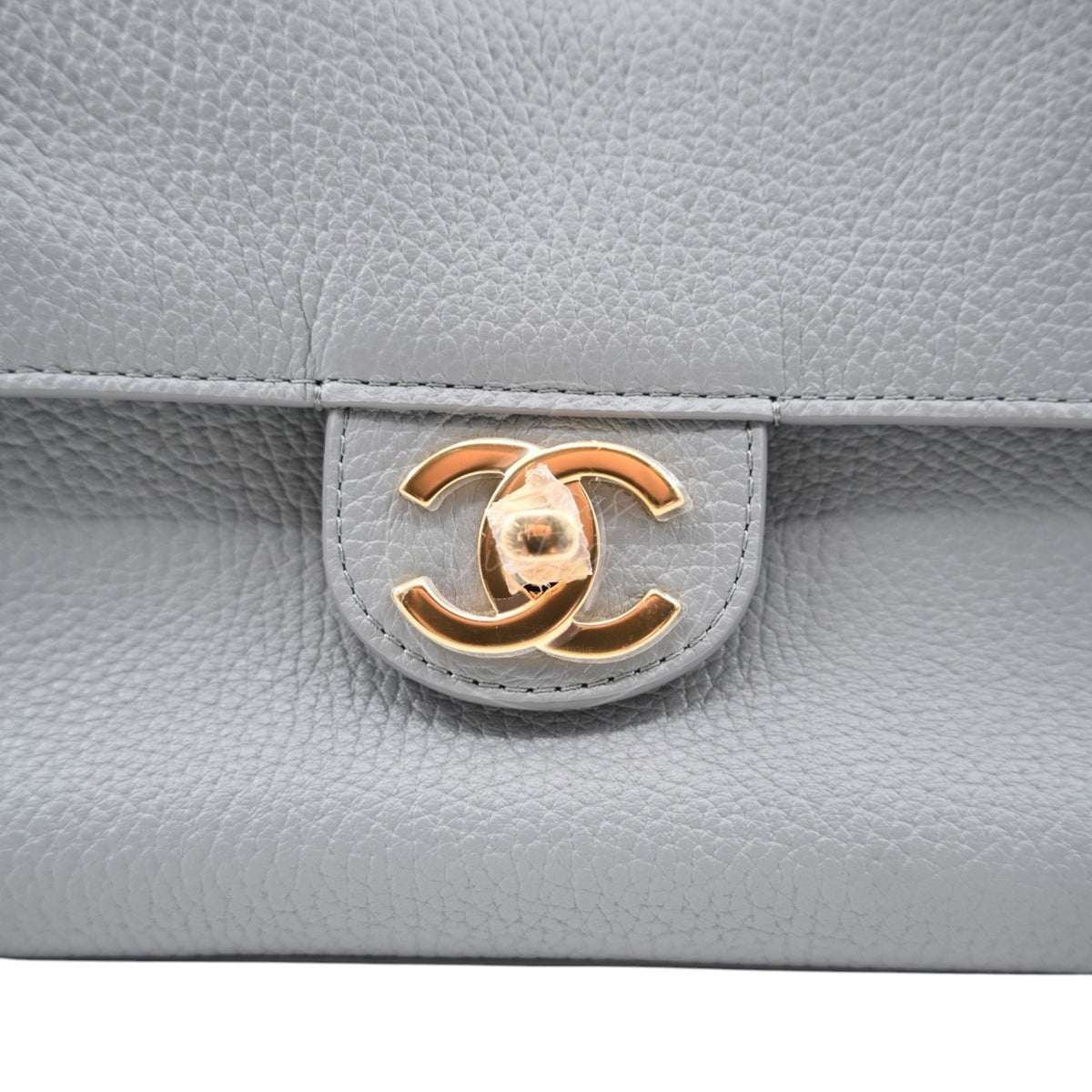 Chanel Grey Grained Calfskin Souplissimo Maxi Flap 32cm GHW Series TF