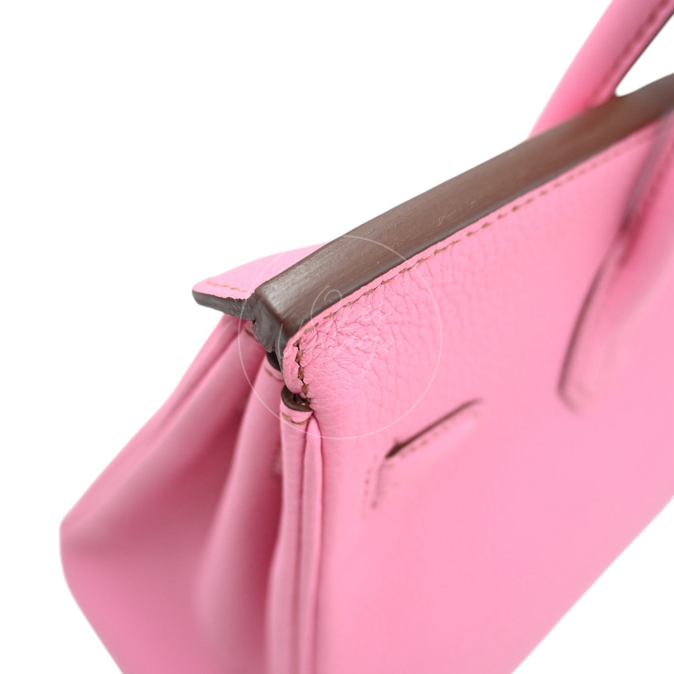 [Pre-owned] Hermes Birkin 25 5P Bubblegum Togo Stamp Q GHW Handbag