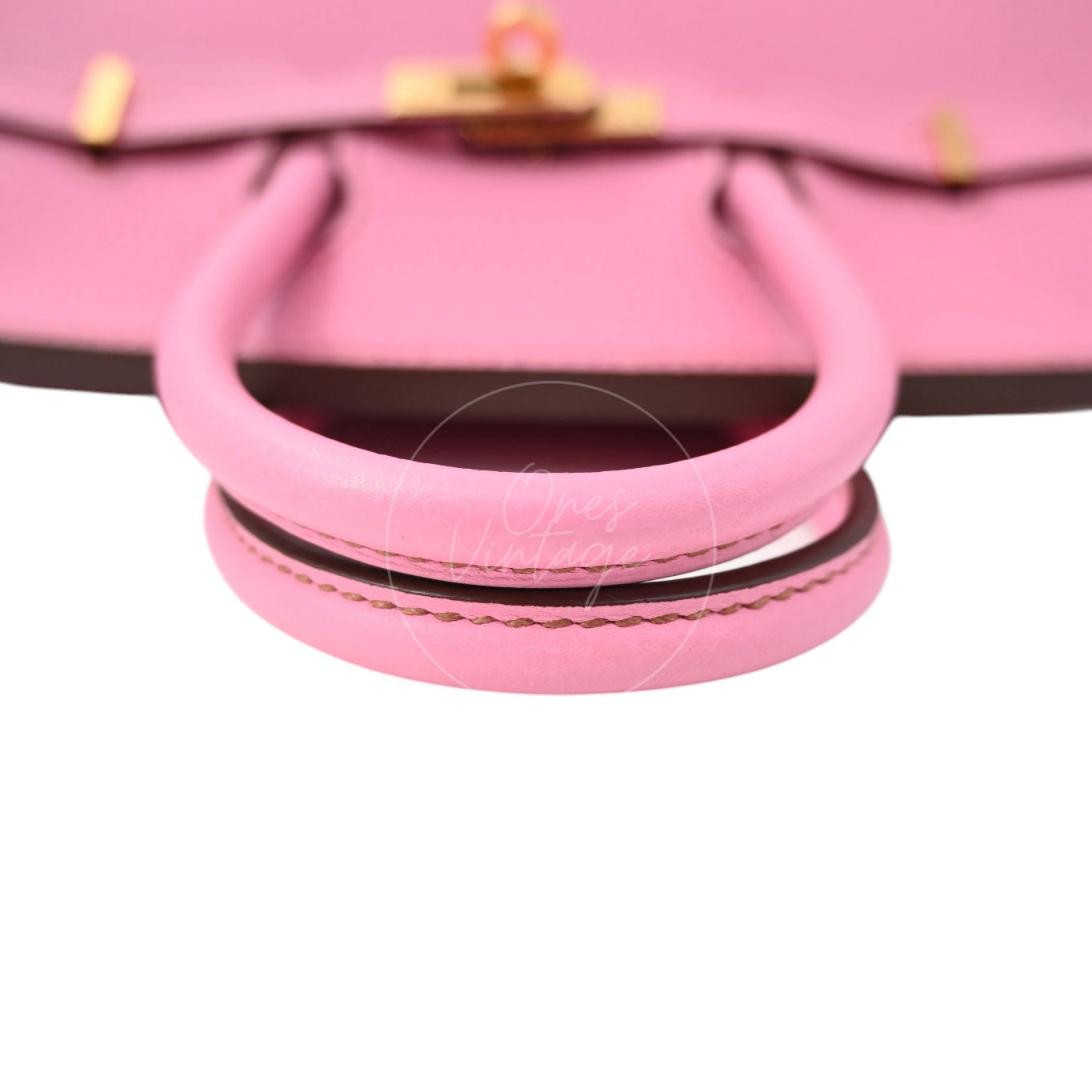 [Pre-owned] Hermes Birkin 25 5P Bubblegum Togo Stamp Q GHW Handbag