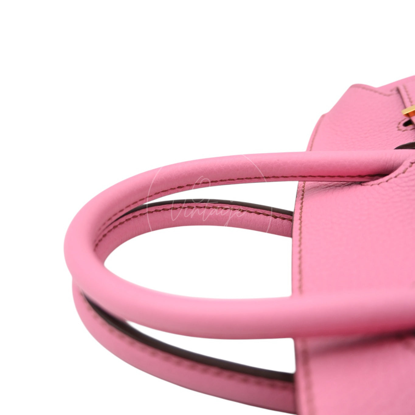 [Pre-owned] Hermes Birkin 25 5P Bubblegum Togo Stamp Q GHW Handbag