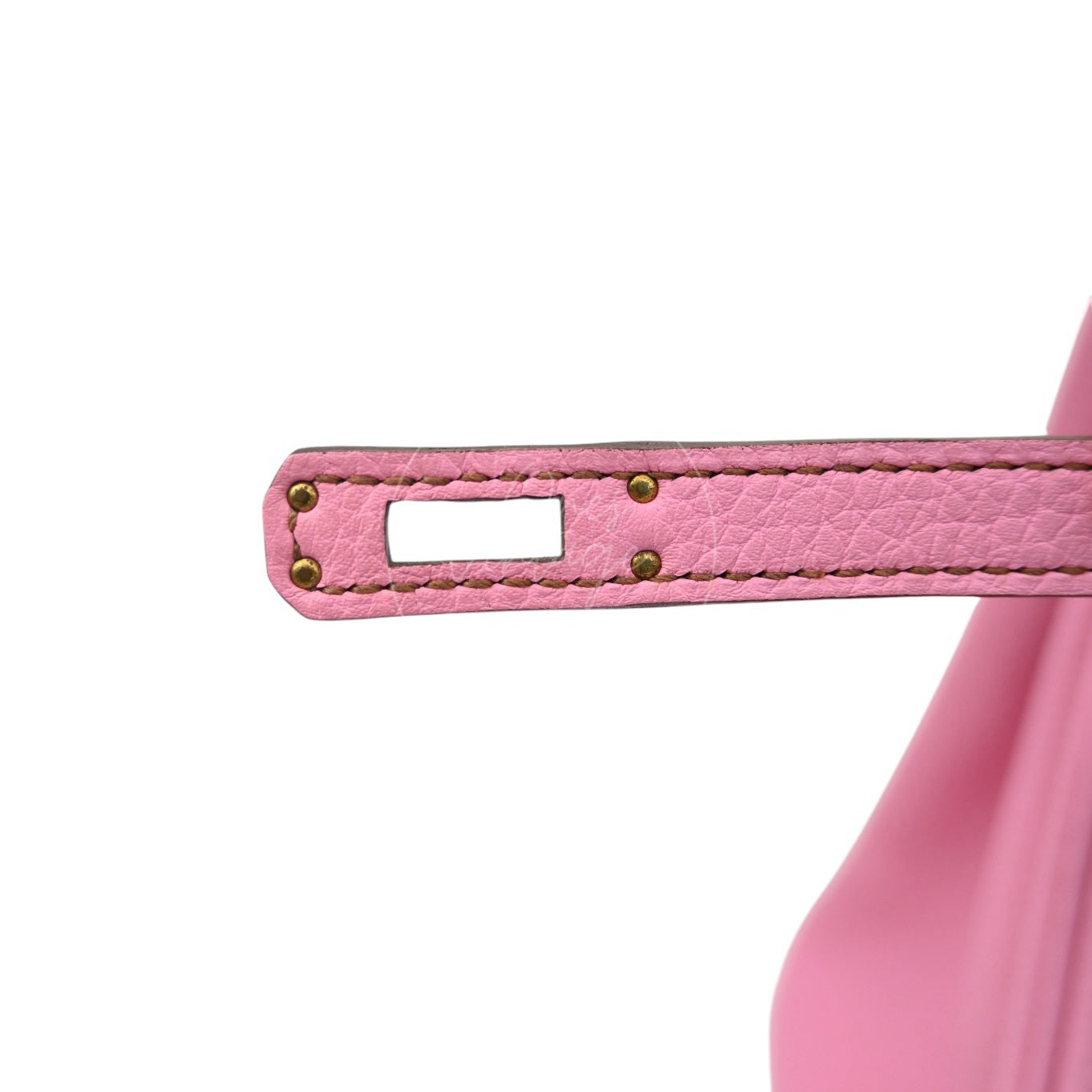 [Pre-owned] Hermes Birkin 25 5P Bubblegum Togo Stamp Q GHW Handbag