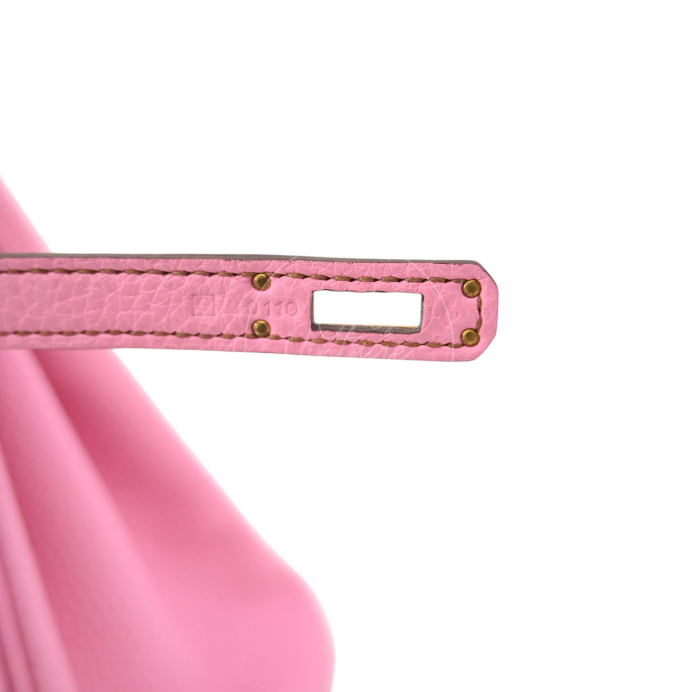 [Pre-owned] Hermes Birkin 25 5P Bubblegum Togo Stamp Q GHW Handbag