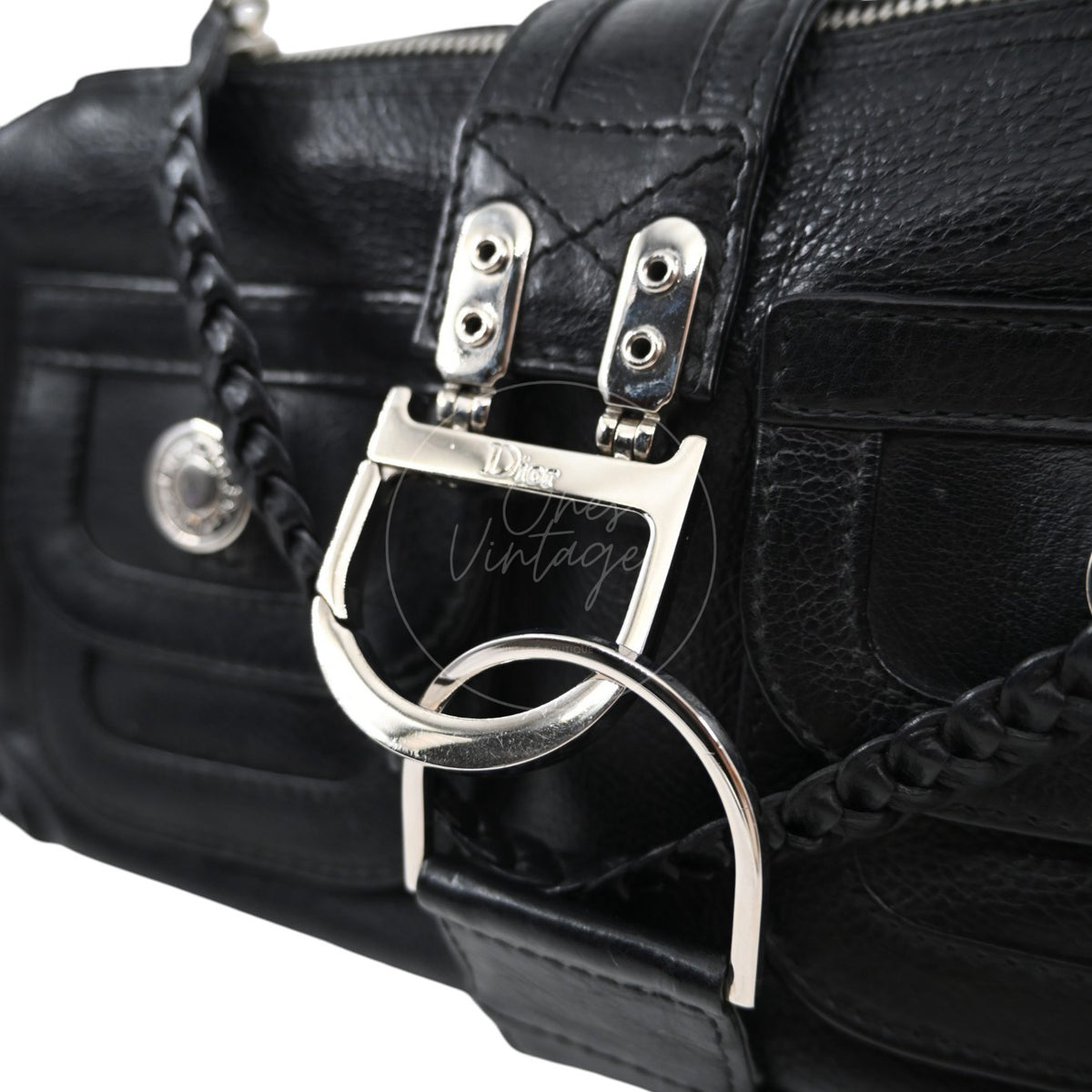 Christian Dior Leather East West Flight Bag Black Series 26