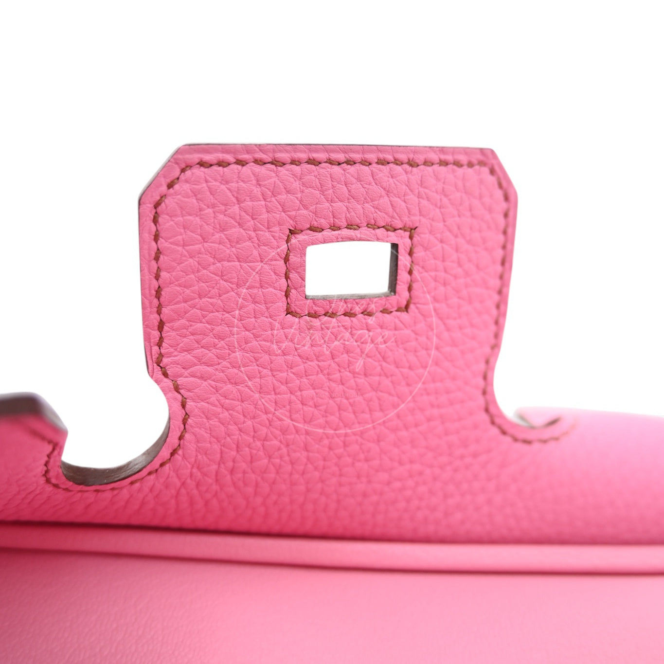 [Pre-owned] Hermes Birkin 25 5P Bubblegum Togo Stamp Q GHW Handbag
