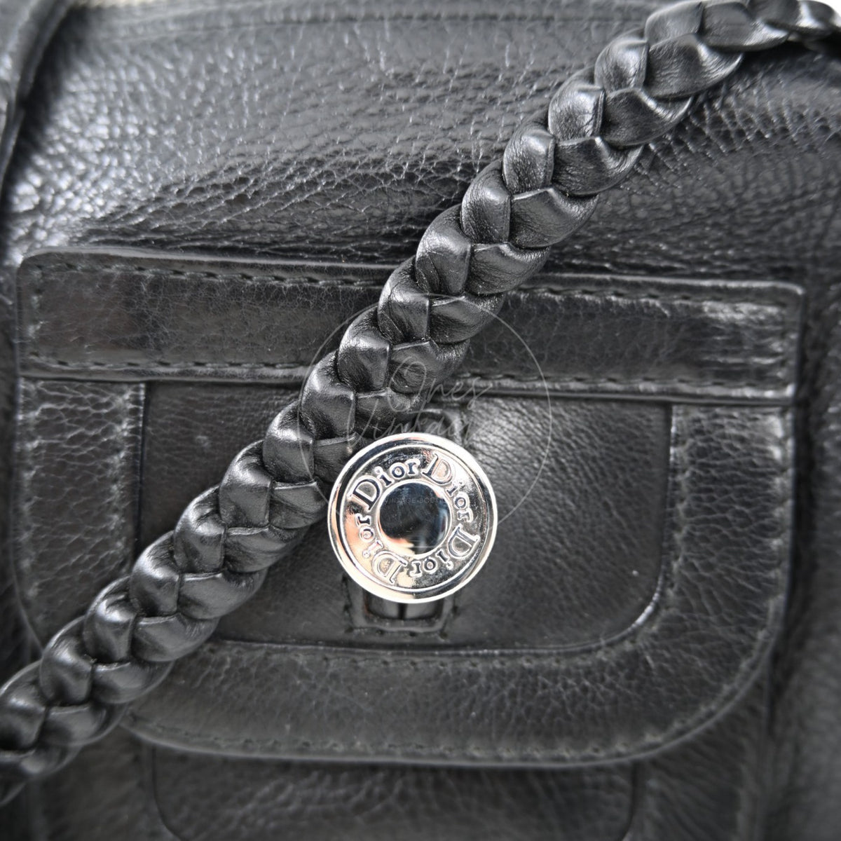Christian Dior Leather East West Flight Bag Black Series 26