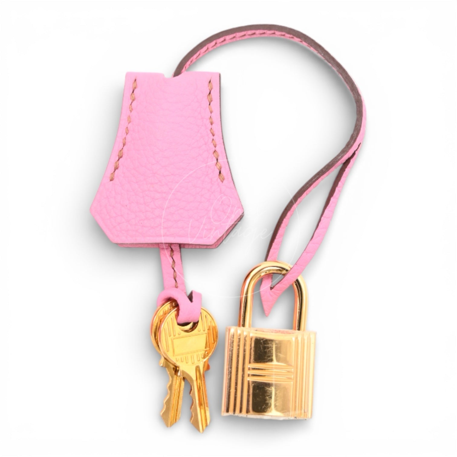 [Pre-owned] Hermes Birkin 25 5P Bubblegum Togo Stamp Q GHW Handbag