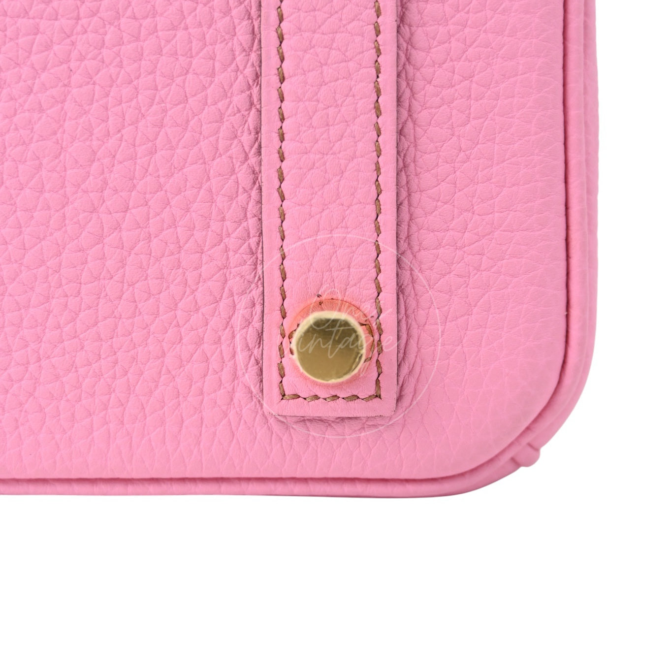 [Pre-owned] Hermes Birkin 25 5P Bubblegum Togo Stamp Q GHW Handbag