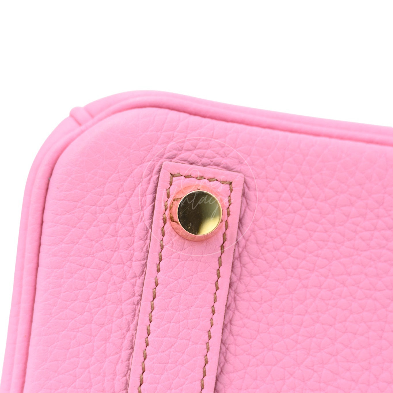 [Pre-owned] Hermes Birkin 25 5P Bubblegum Togo Stamp Q GHW Handbag