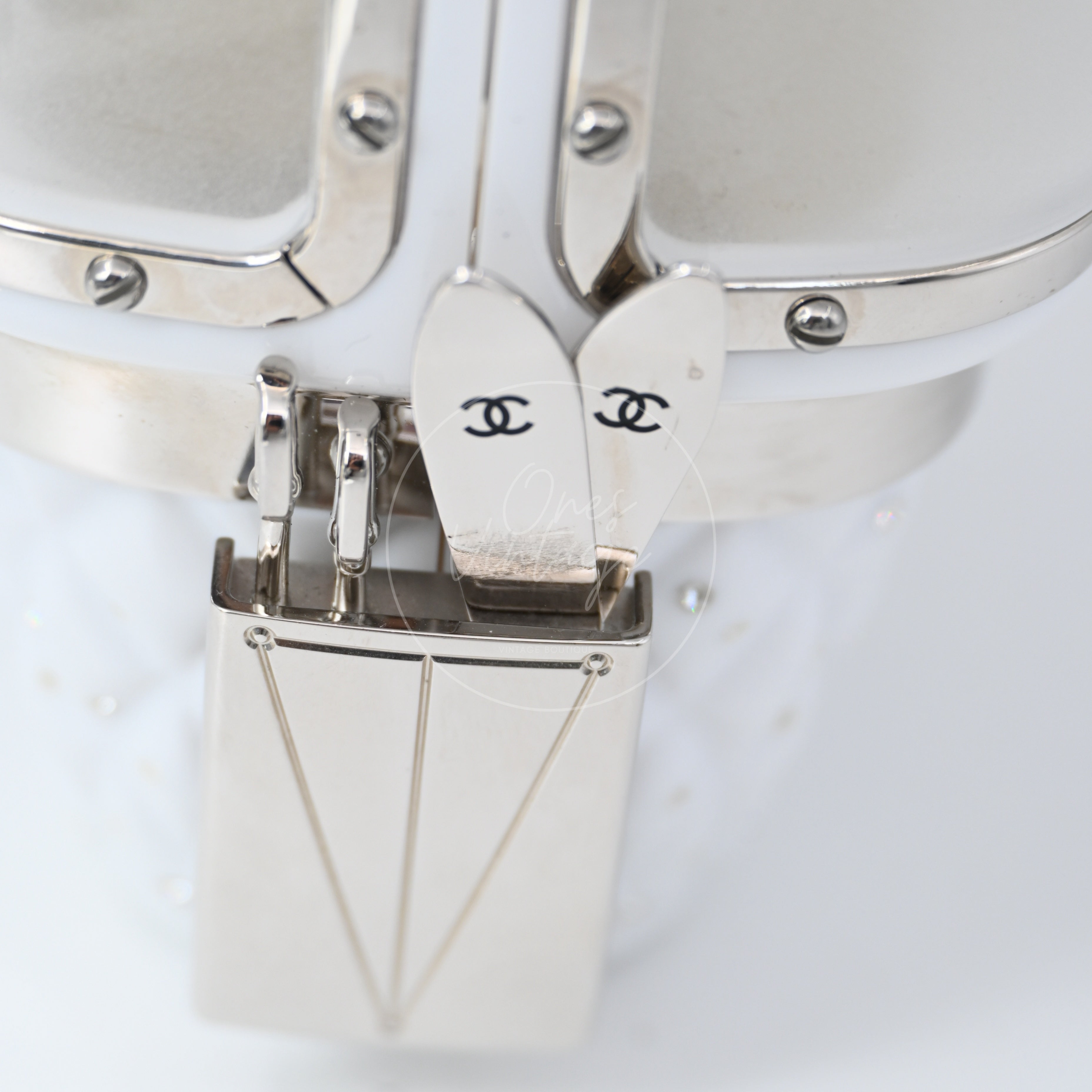 [Pre-owned] Chanel Gondola Lift Swarovski Evening Bag