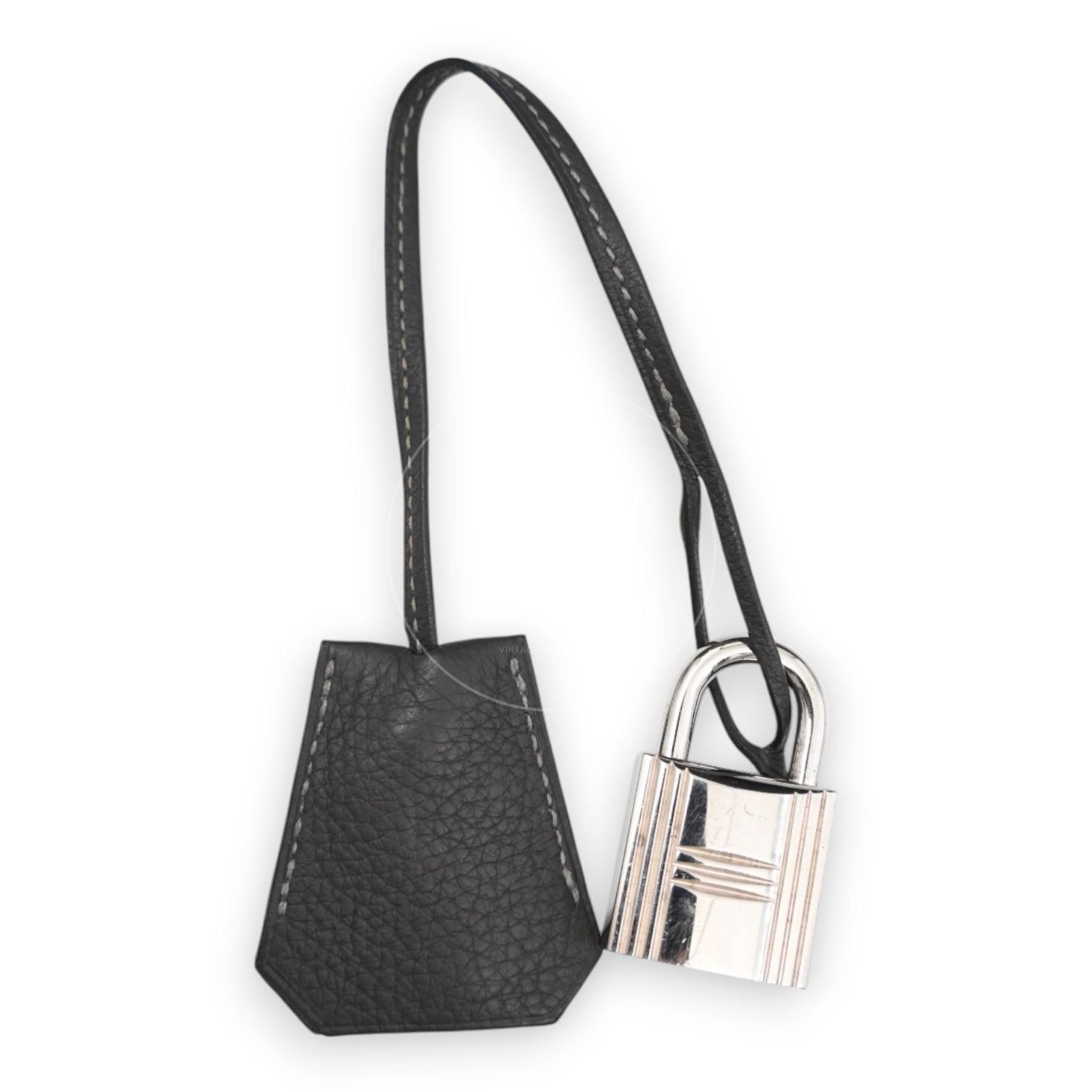 [Pre-owned] Hermes Birkin Shoulder Etain Stamp Square M PHW