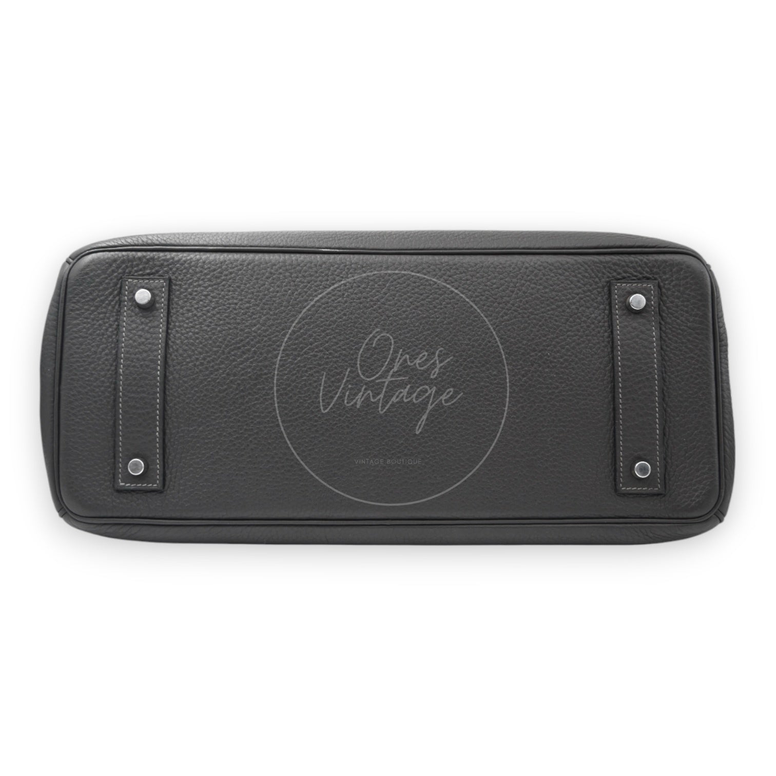 [Pre-owned] Hermes Birkin Shoulder Etain Stamp Square M PHW