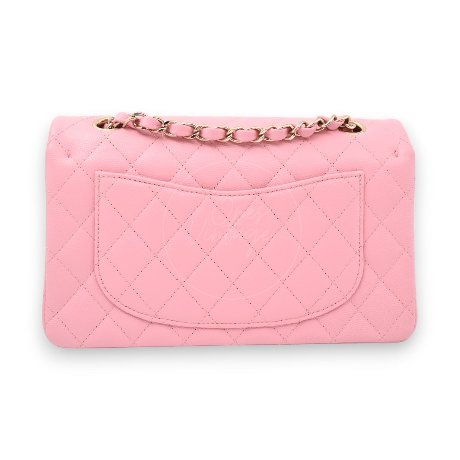 [Pre-owned] Chanel Classic Flap Pink Caviar GHW Bag