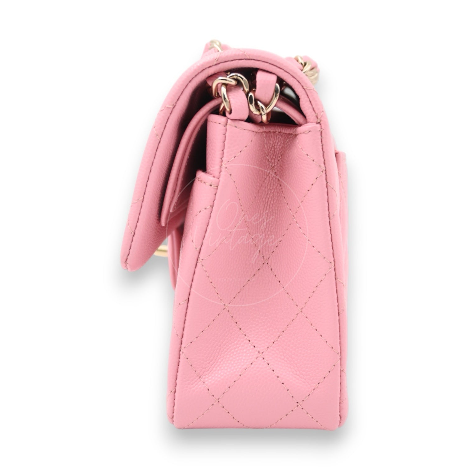 [Pre-owned] Chanel Classic Flap Pink Caviar GHW Bag