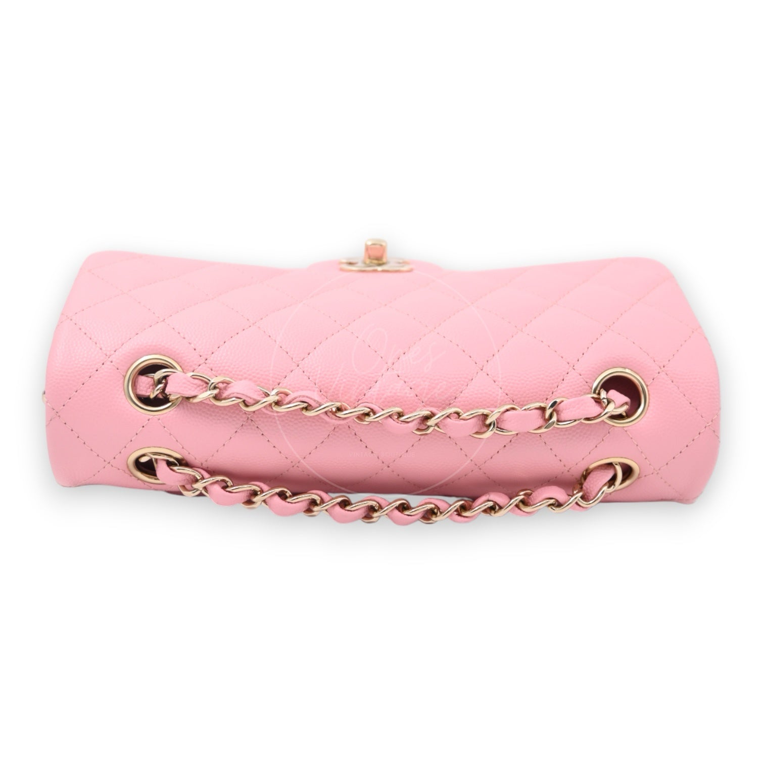 [Pre-owned] Chanel Small Classic Double Flap Caviar GHW Bag