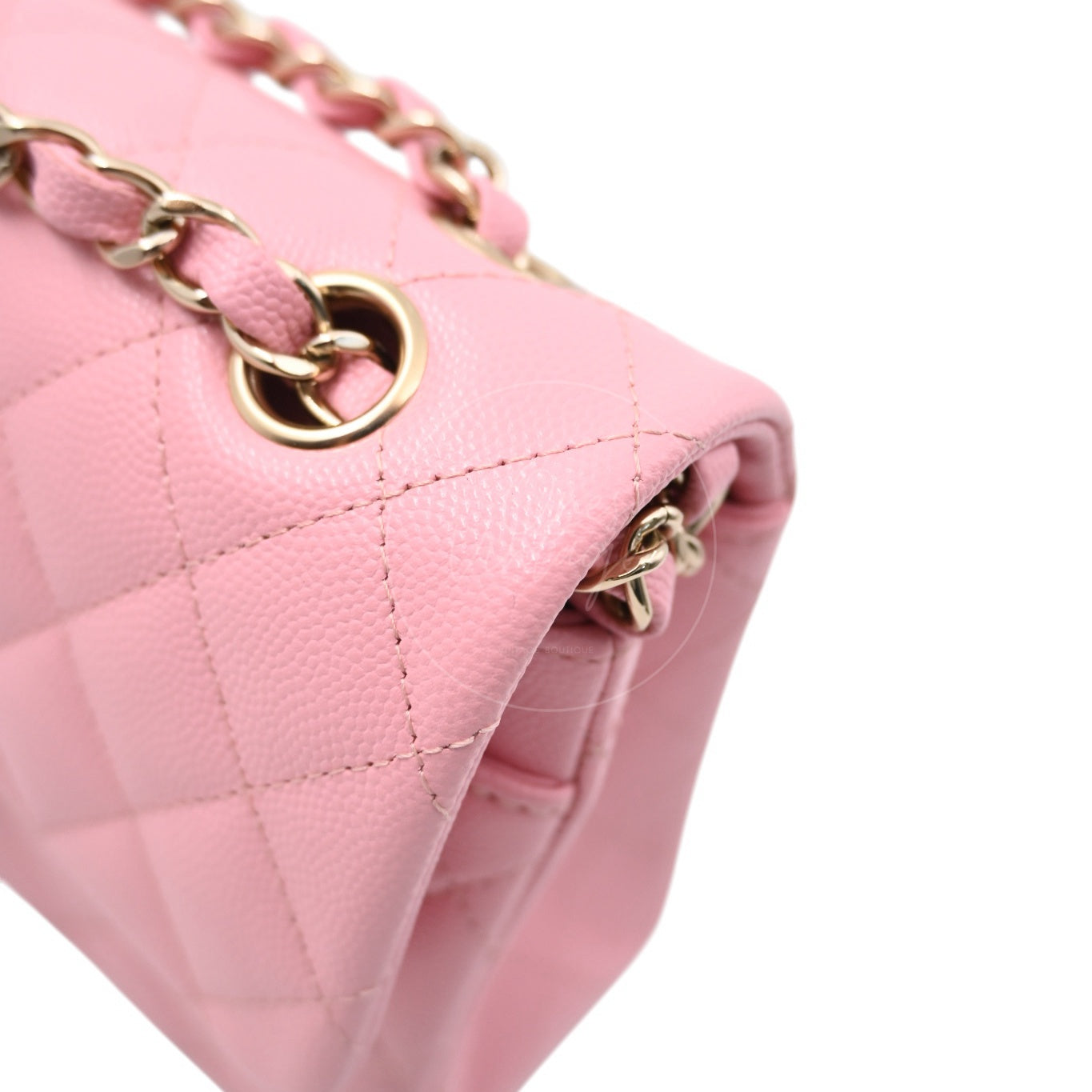 [Pre-owned] Chanel Classic Flap Pink Caviar GHW Bag