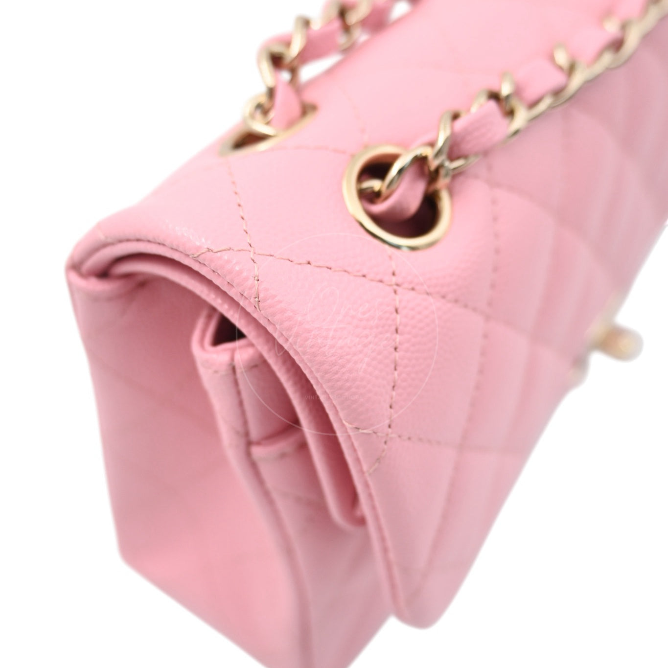 [Pre-owned] Chanel Small Classic Double Flap Caviar GHW Bag