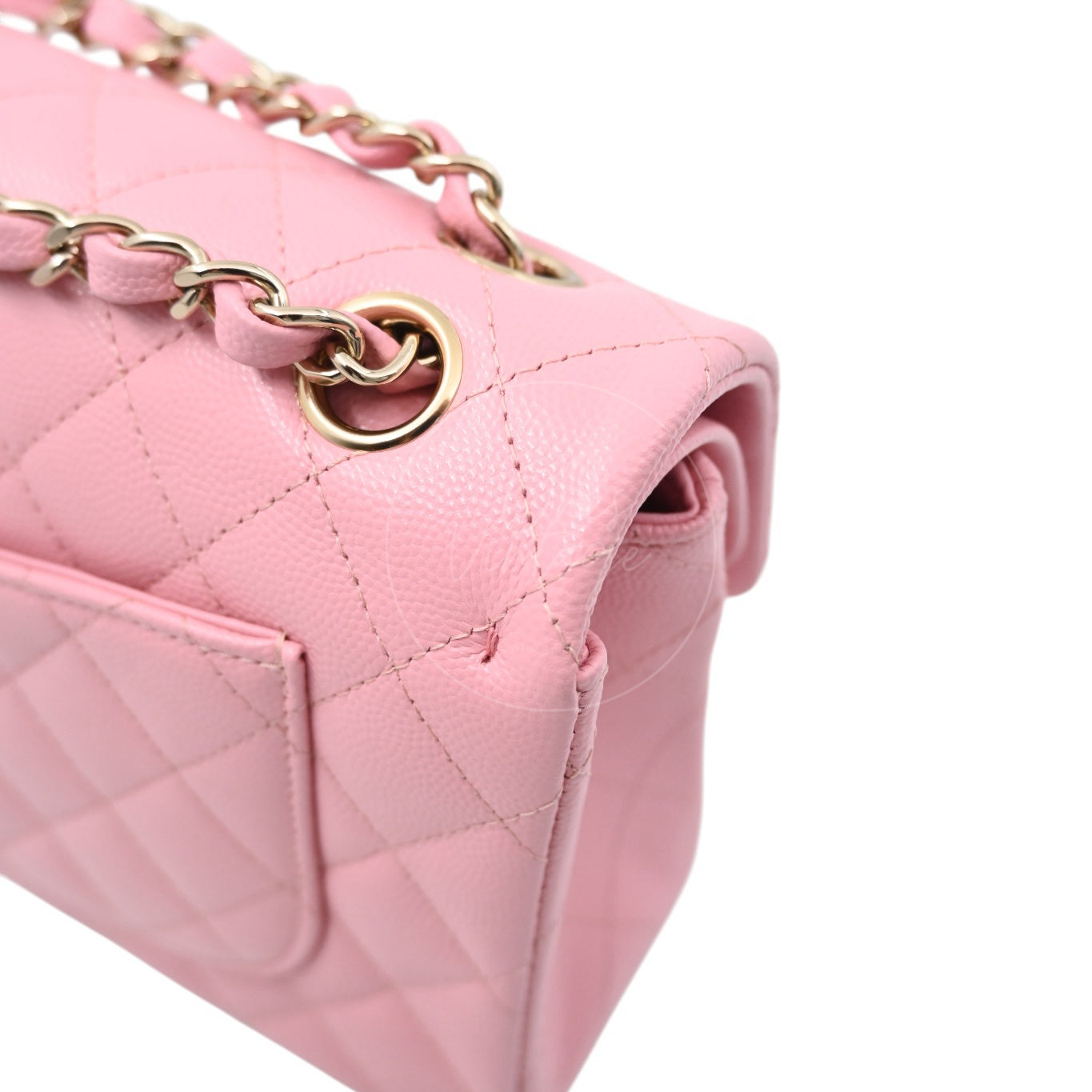 [Pre-owned] Chanel Small Classic Double Flap Caviar GHW Bag