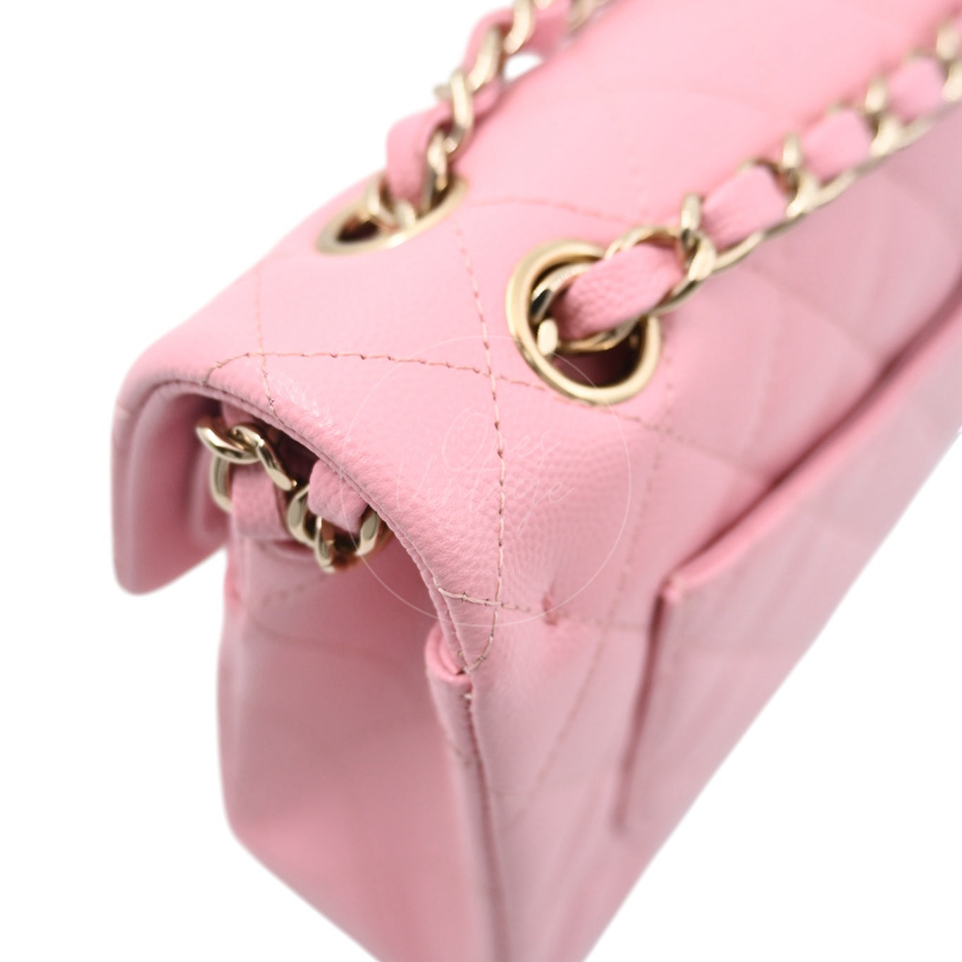 [Pre-owned] Chanel Small Classic Double Flap Caviar GHW Bag