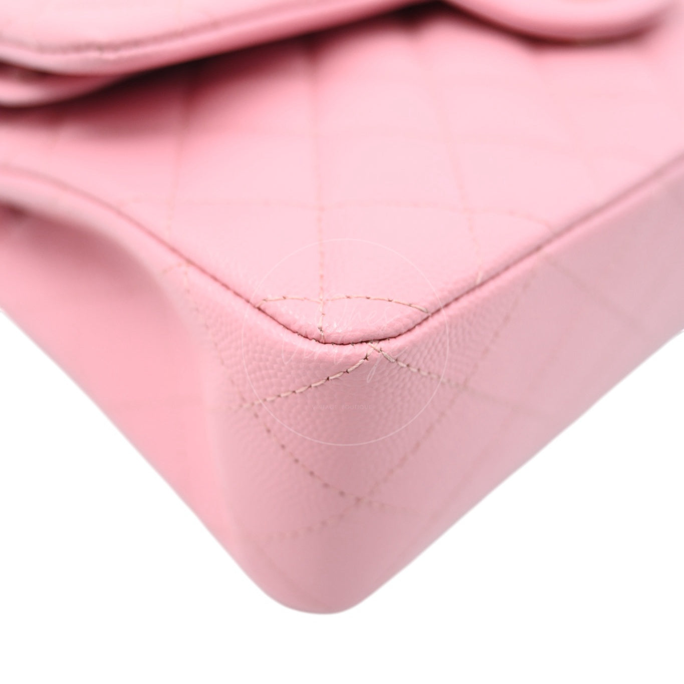 [Pre-owned] Chanel Classic Flap Pink Caviar GHW Bag