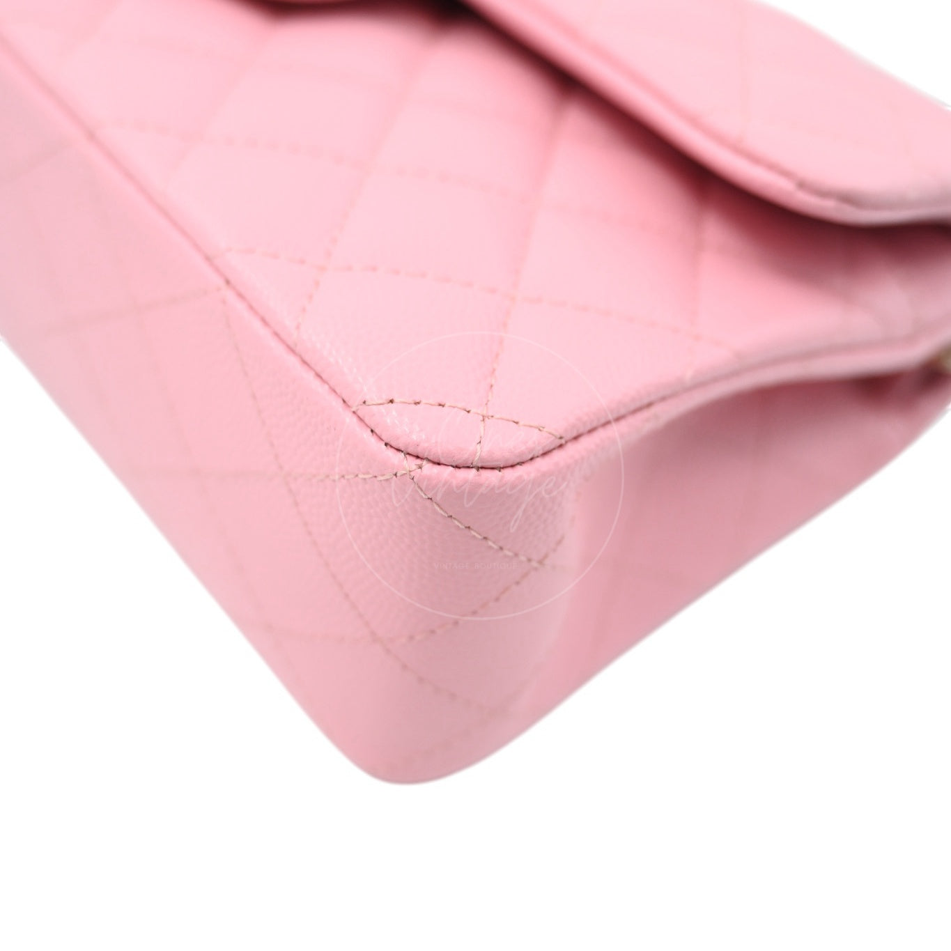 [Pre-owned] Chanel Classic Flap Pink Caviar GHW Bag