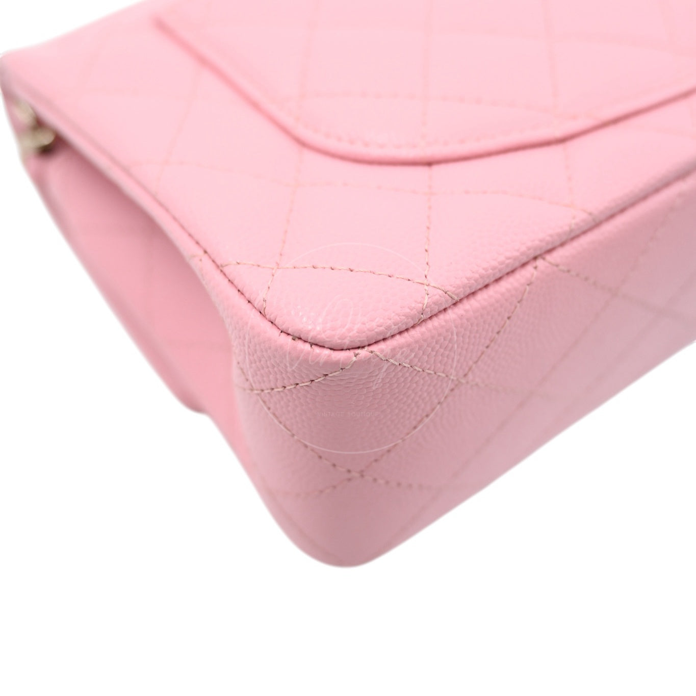 [Pre-owned] Chanel Classic Flap Pink Caviar GHW Bag