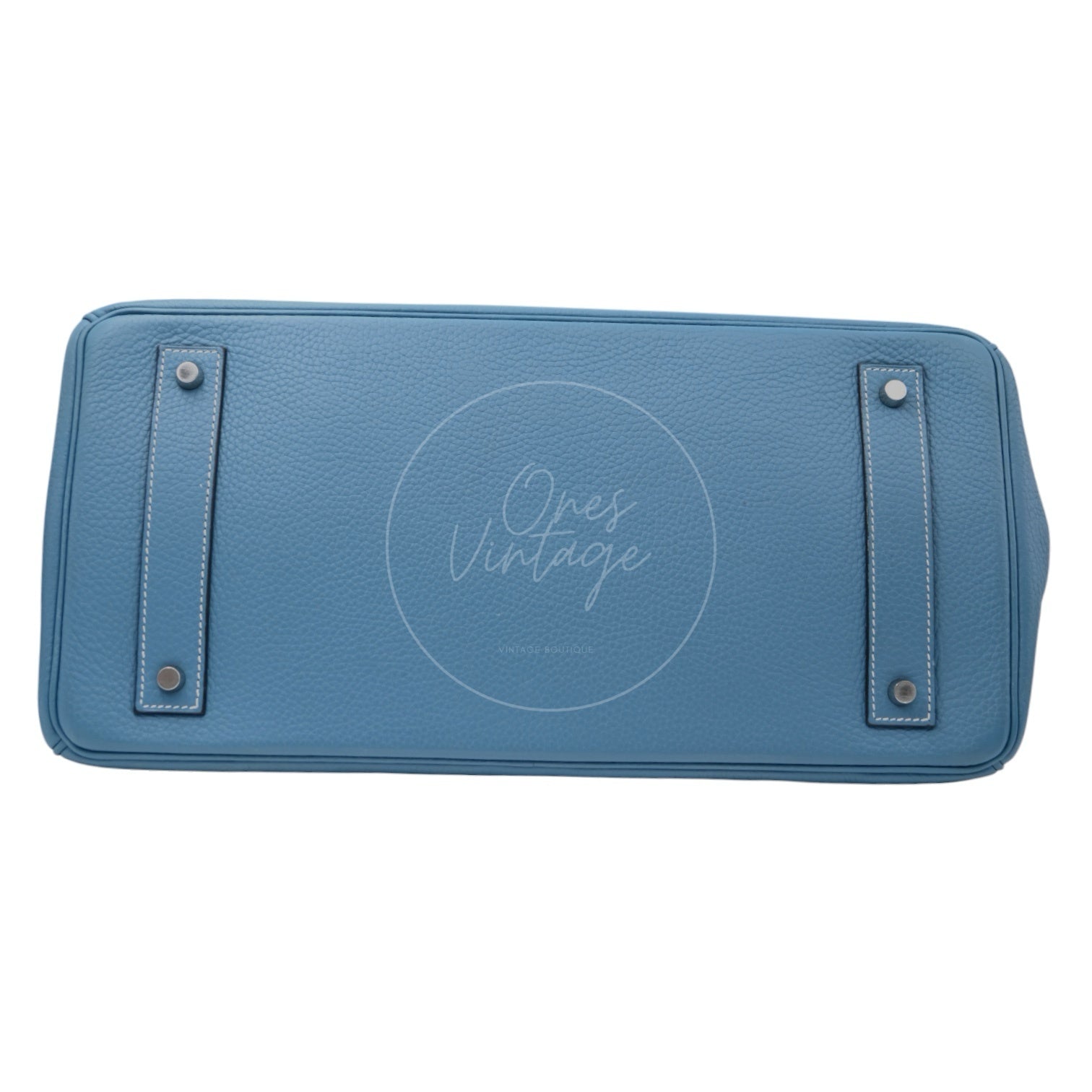 [Pre-owned] Hermes Birkin Shoulder Denim Blue Stamp Square J