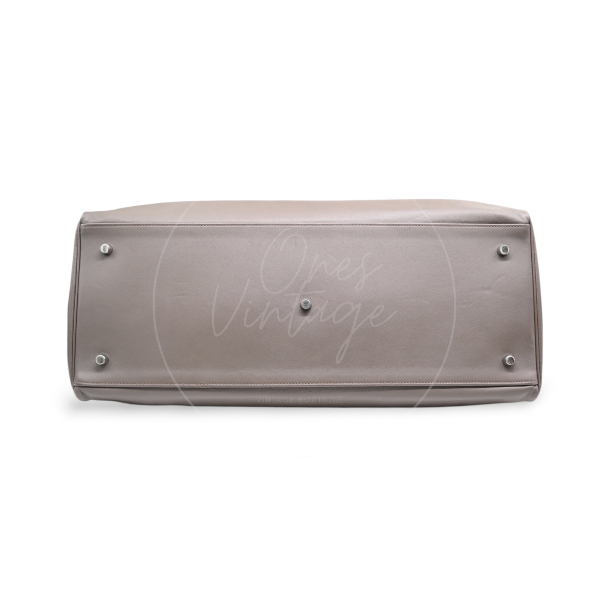 [Pre-owned] Hermes Kelly 50 Relax Etain Veau Sikkim Handbag