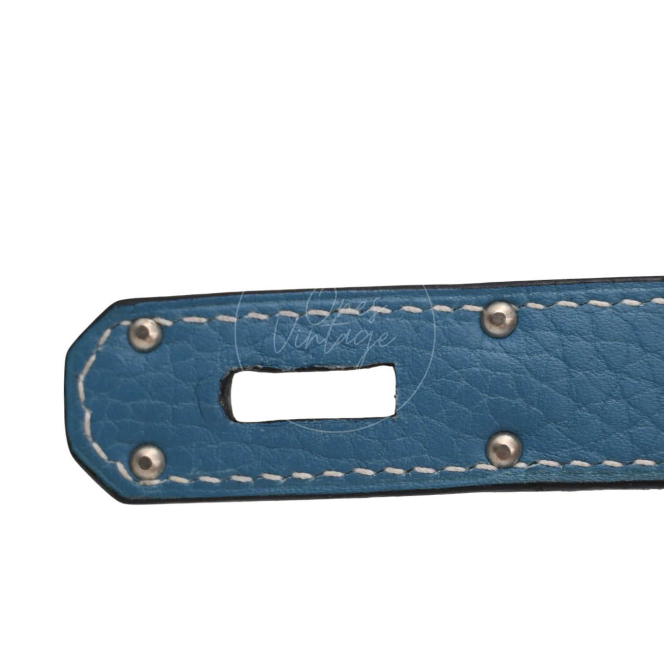 [Pre-owned] Hermes Birkin Shoulder Denim Blue Stamp Square J