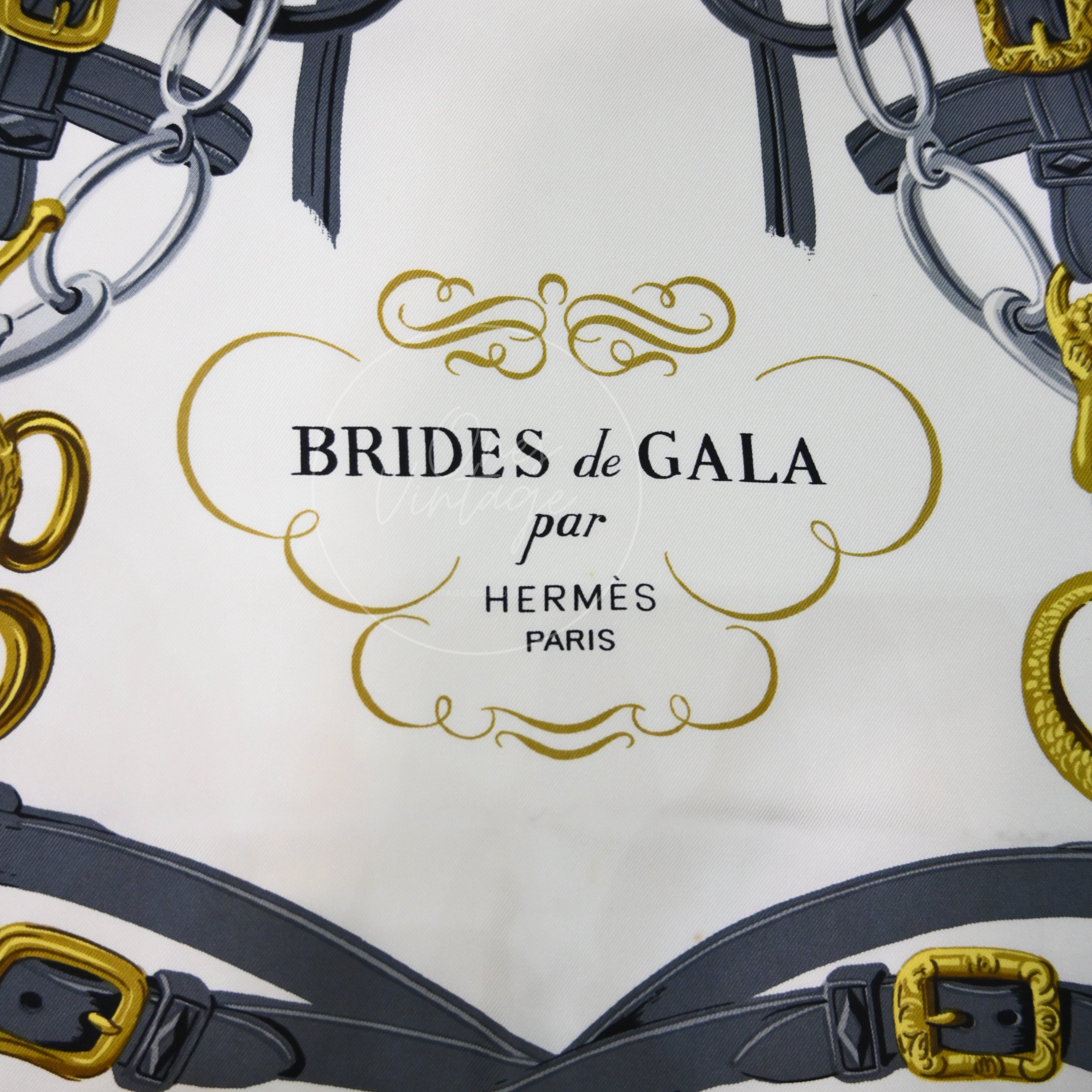 [Pre-owned] Hermes Carre 90 Brides De Gara Pink Silk Square Scarf