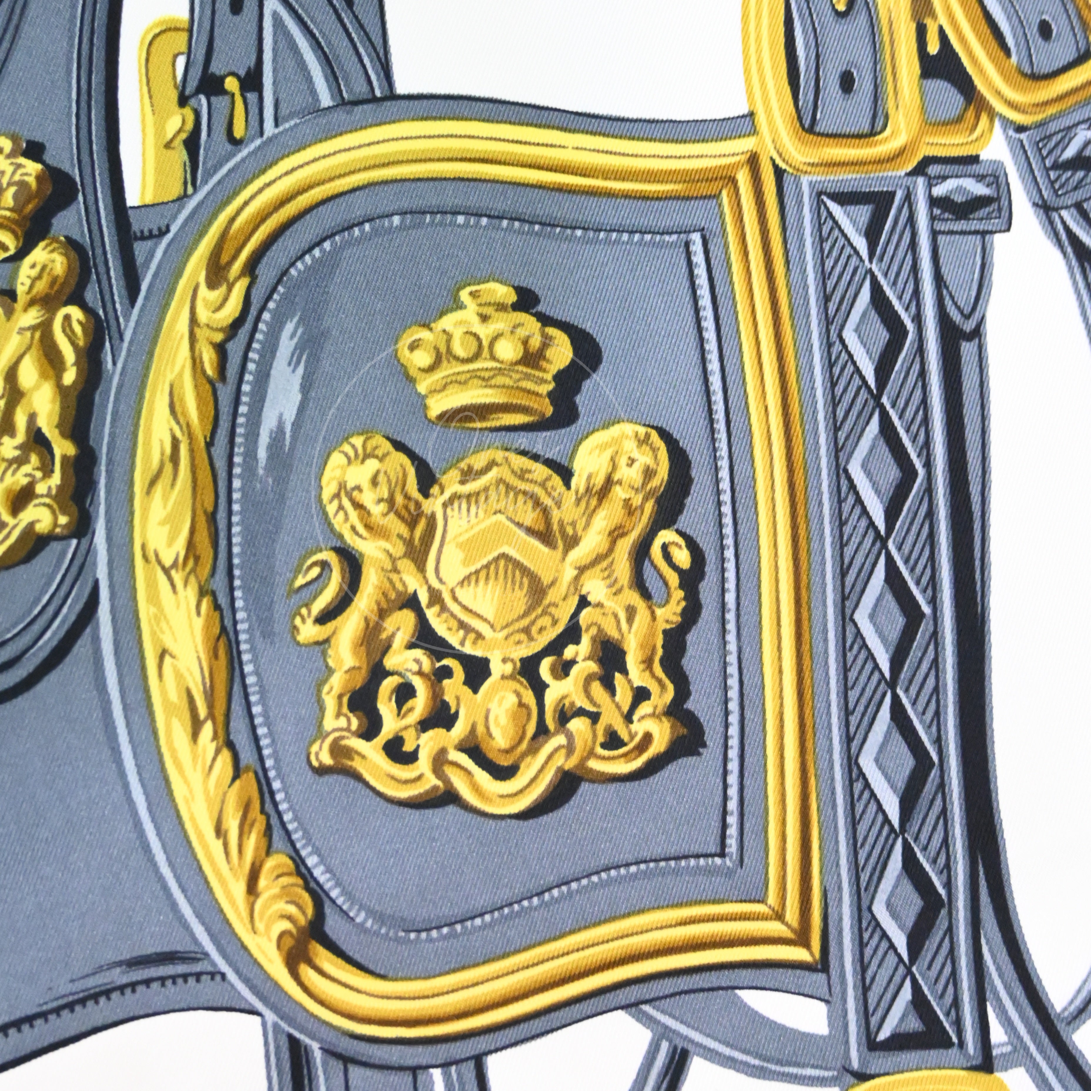 [Pre-owned] Hermes Carre 90 Brides De Gara Pink Silk Square Scarf