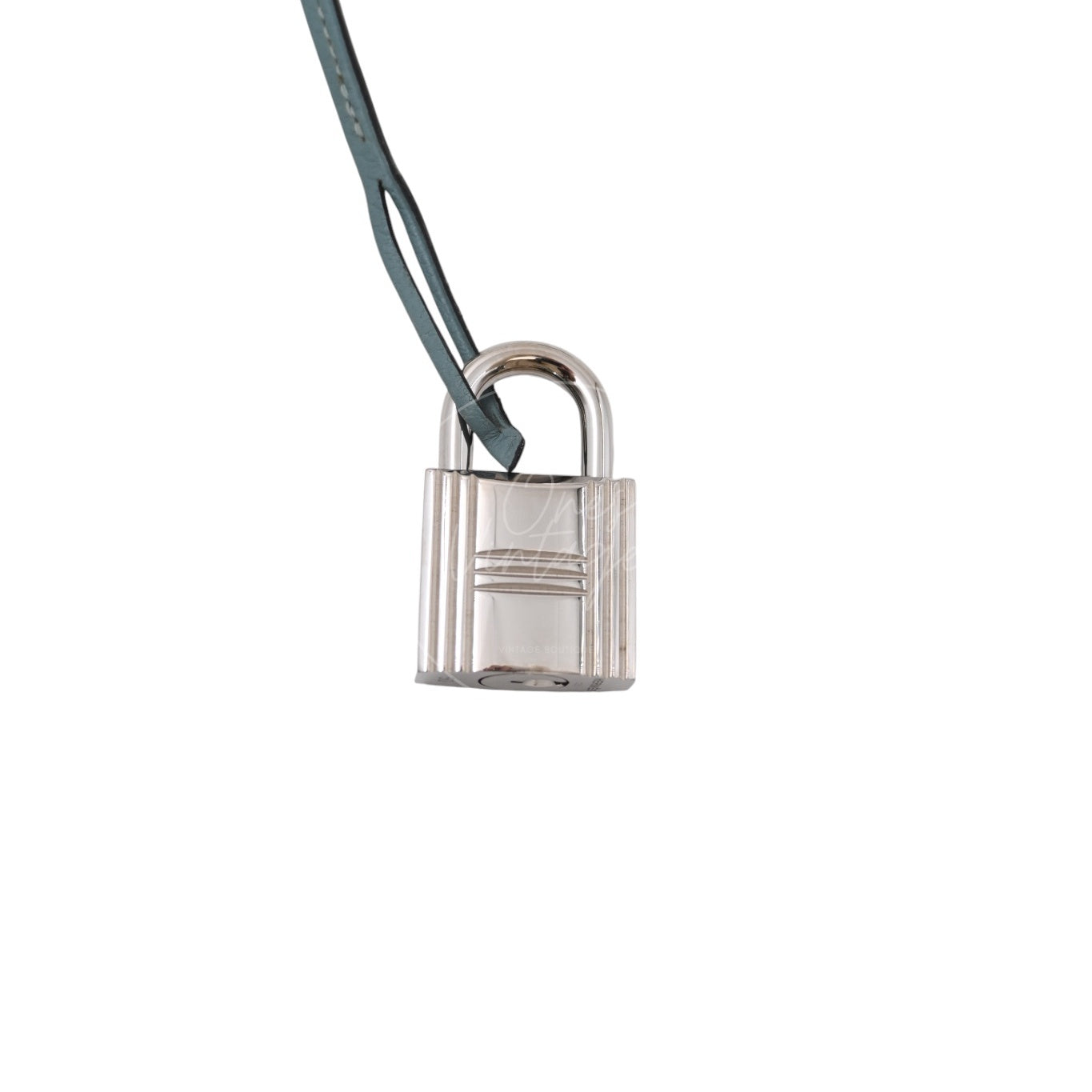 [Pre-owned] Hermes Birkin Shoulder Light Blue Stamp Square M PHW