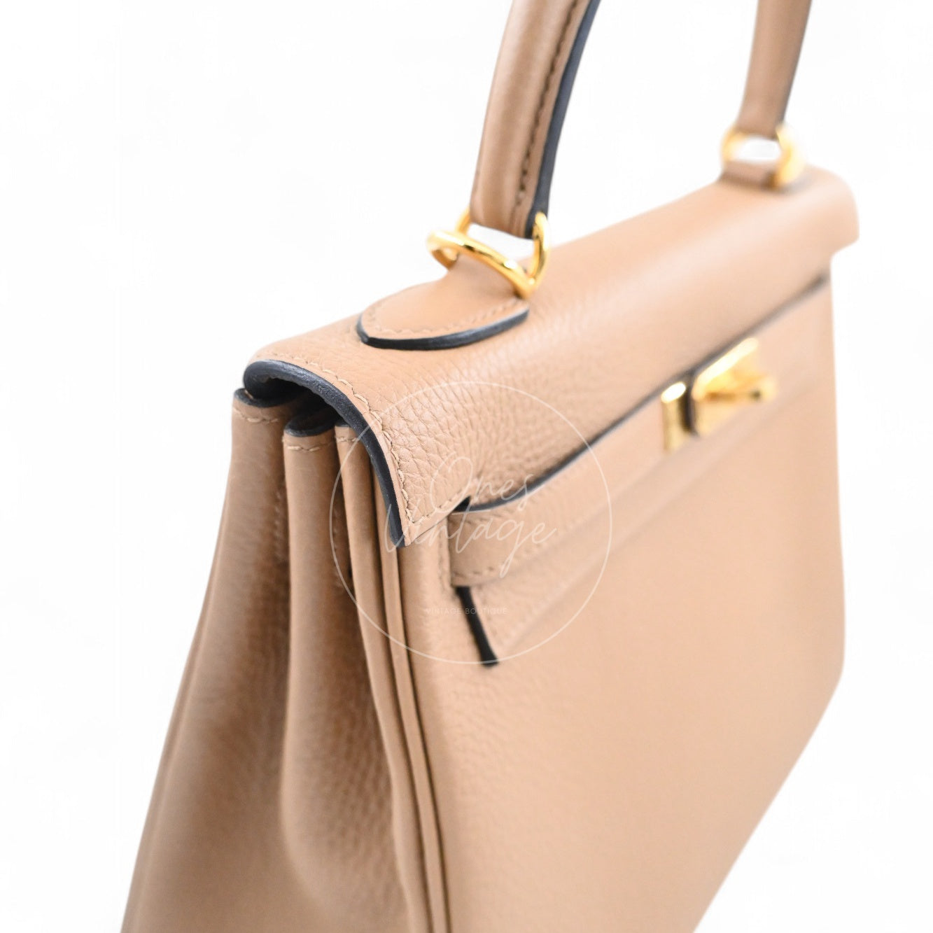 [Unused] Hermes Kelly 25 Chai Togo GHW STamp U
