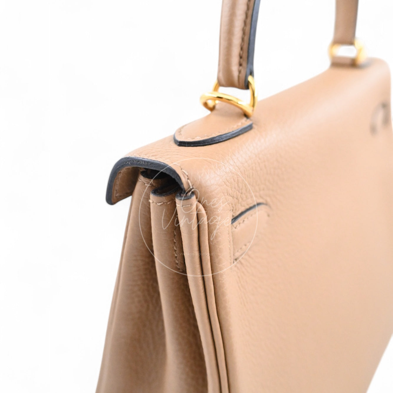 [Unused] Hermes Kelly 25 Chai Togo GHW STamp U