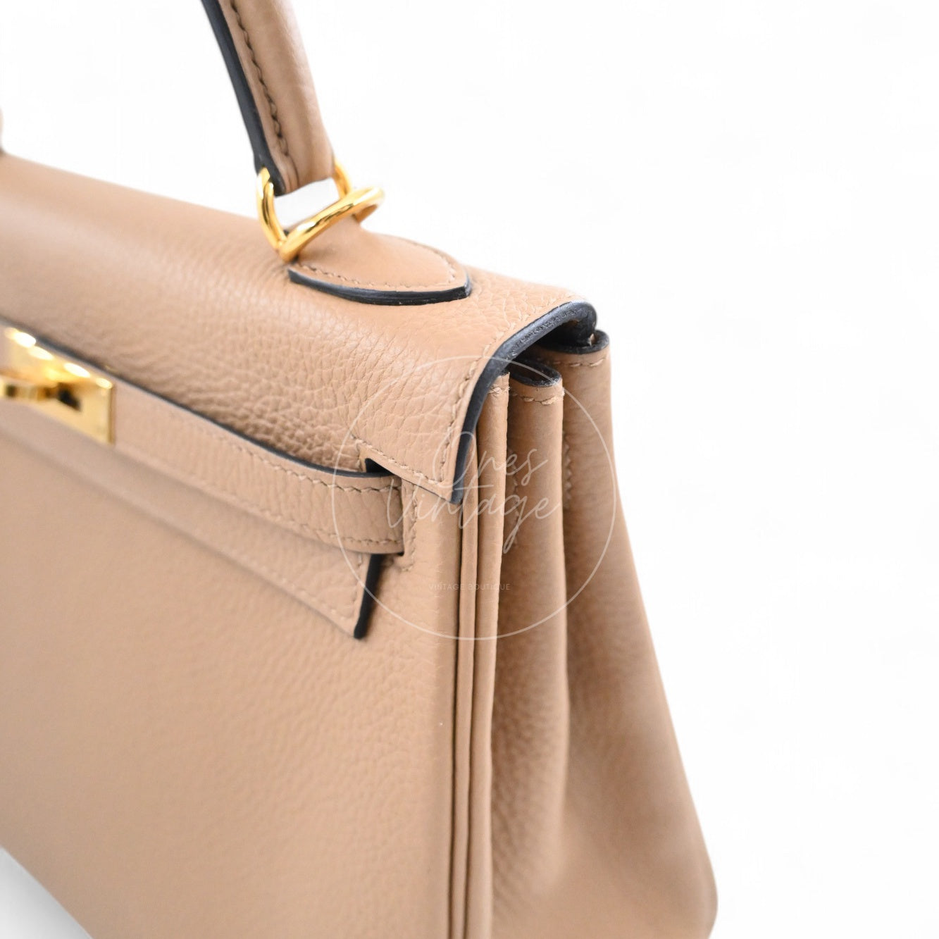[Unused] Hermes Kelly 25 Chai Togo GHW STamp U