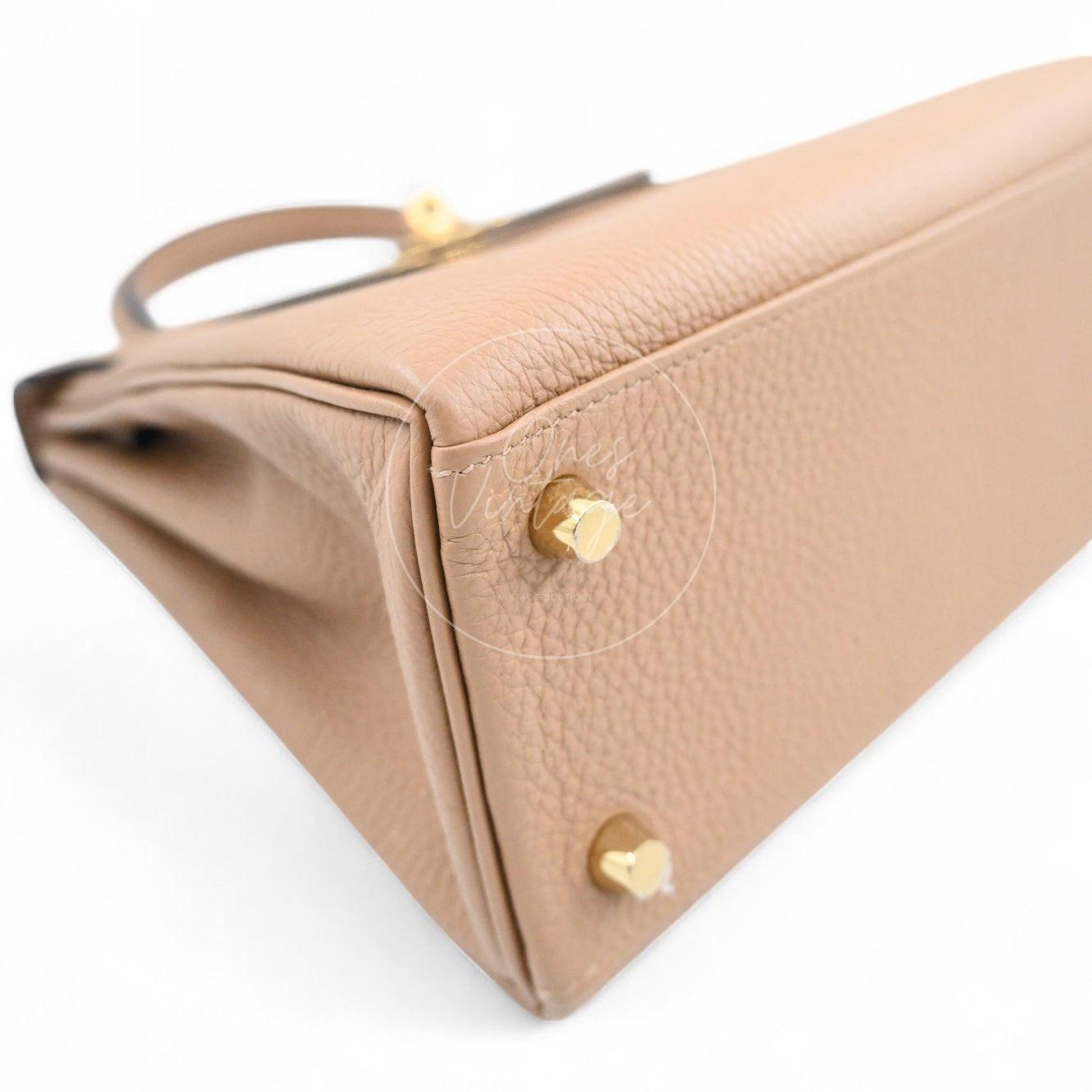 [Unused] Hermes Kelly 25 Chai Togo GHW STamp U