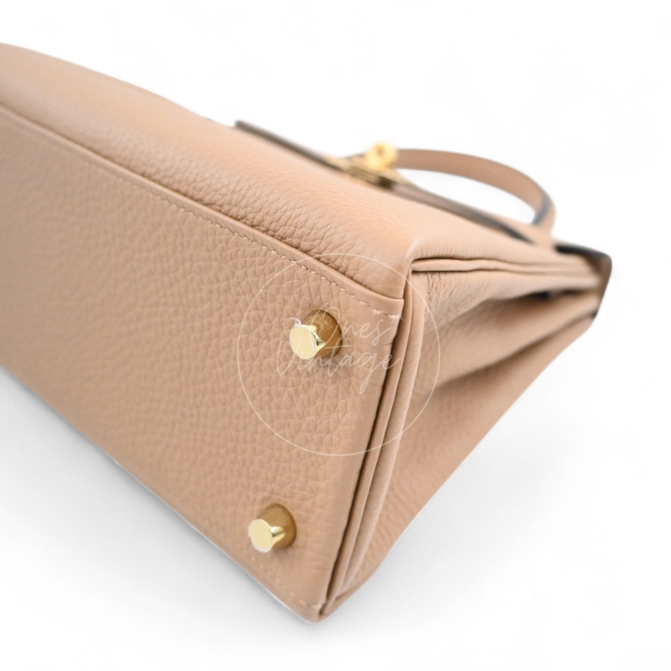 [Unused] Hermes Kelly 25 Chai Togo GHW STamp U