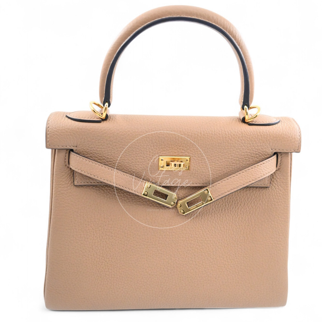 [Unused] Hermes Kelly 25 Chai Togo GHW STamp U