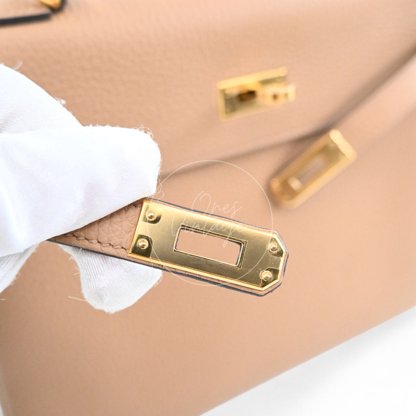 [Unused] Hermes Kelly 25 Chai Togo GHW STamp U