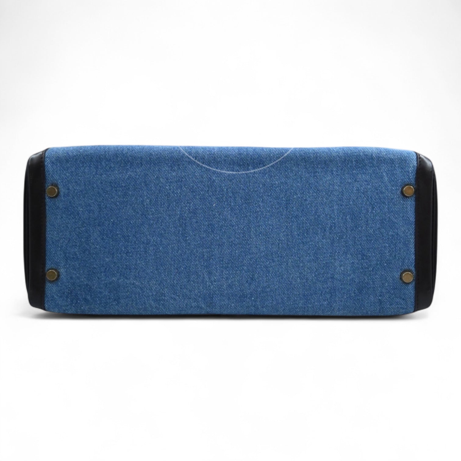 [Pre-owned] Hermes Kelly 35 Denim x Box GHW Stamp Square C