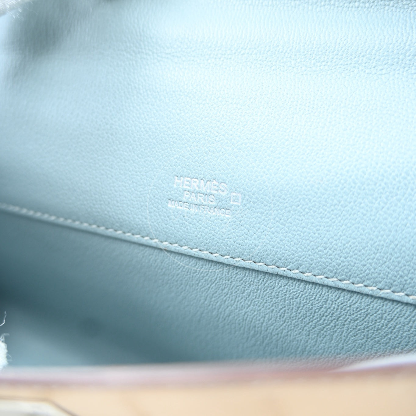 [Pre-owned] Hermes Kelly Cut Matt Croco Milk Tea Handbag